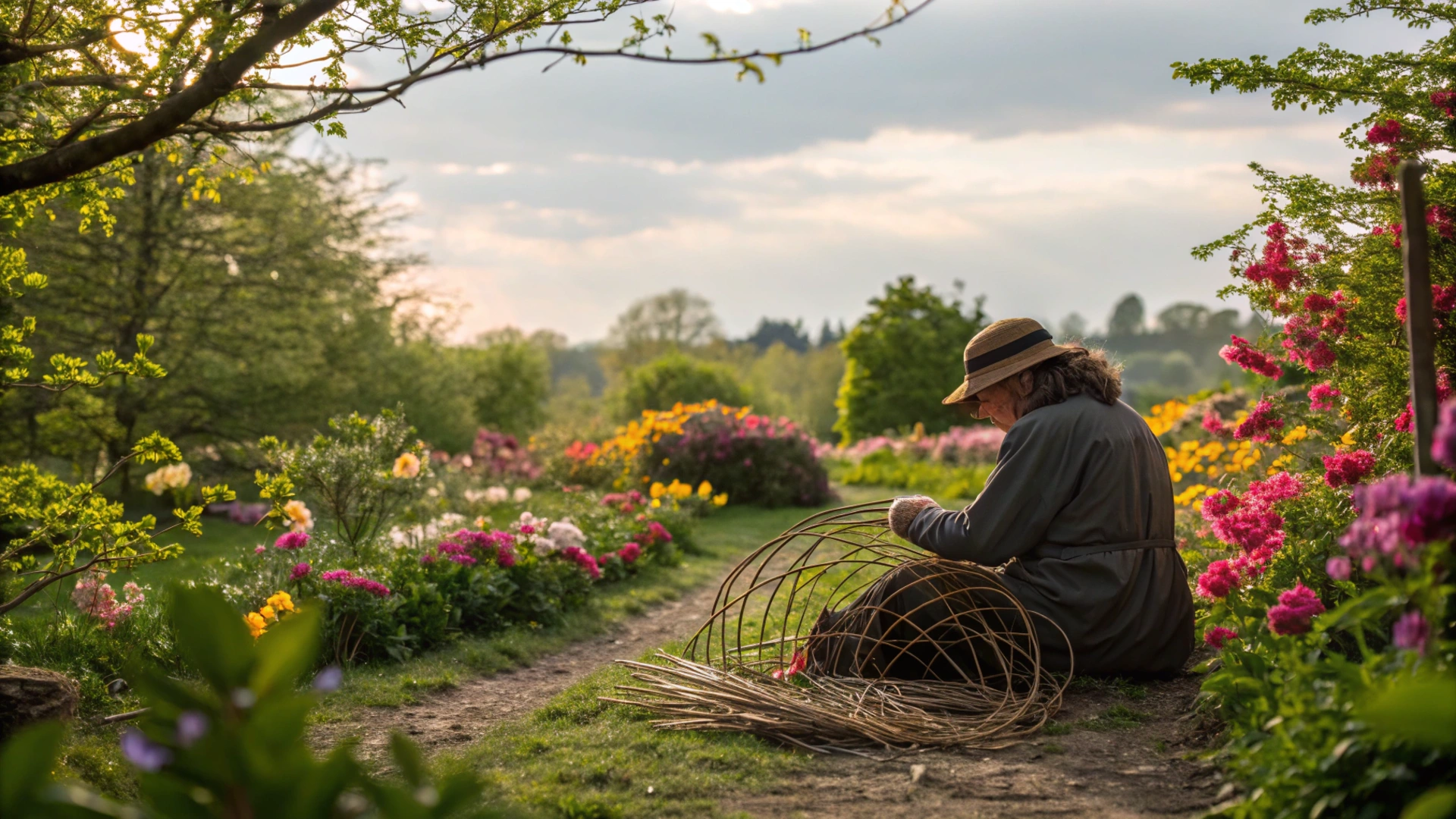 Spring Nature Weaving Art
