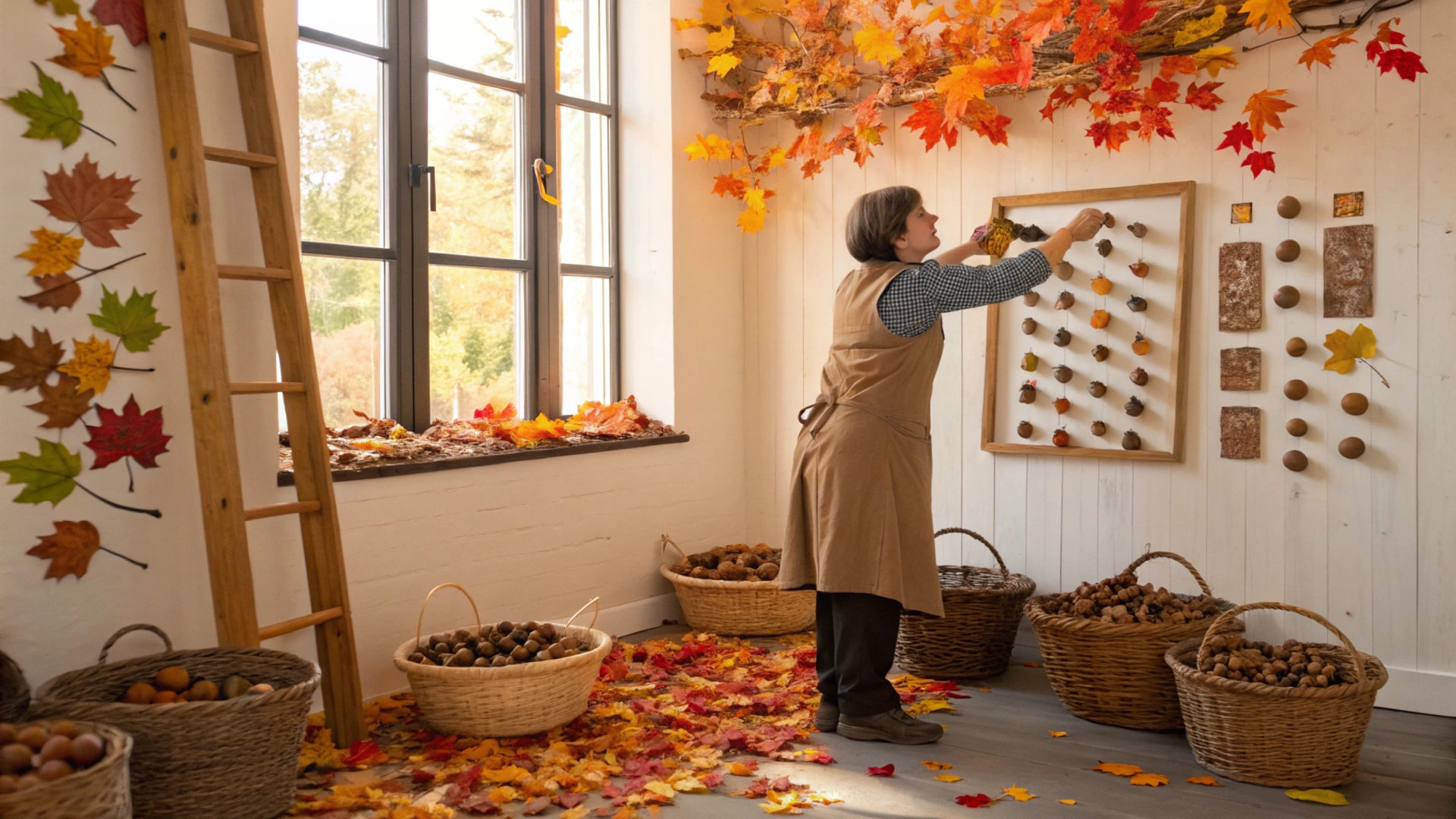 Autumn Acorn Wall Sculptures