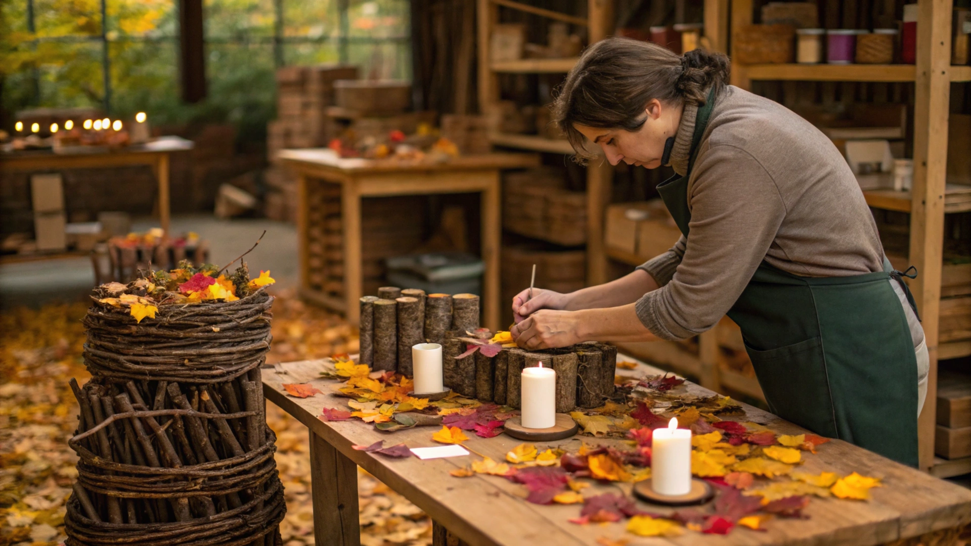 Autumn Twig Candle Holders