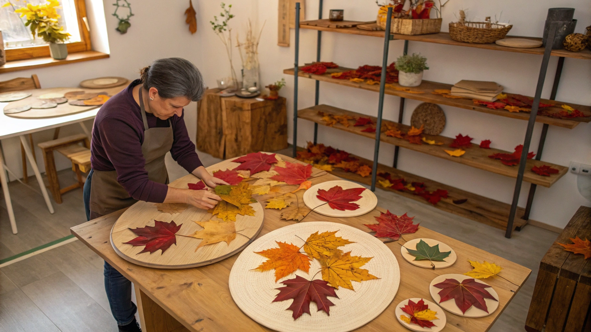 Autumn Leaf Pressed Placemats