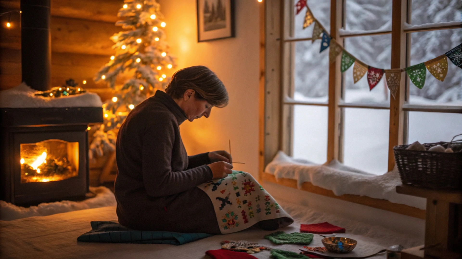 Winter Felt Ornament Sewing