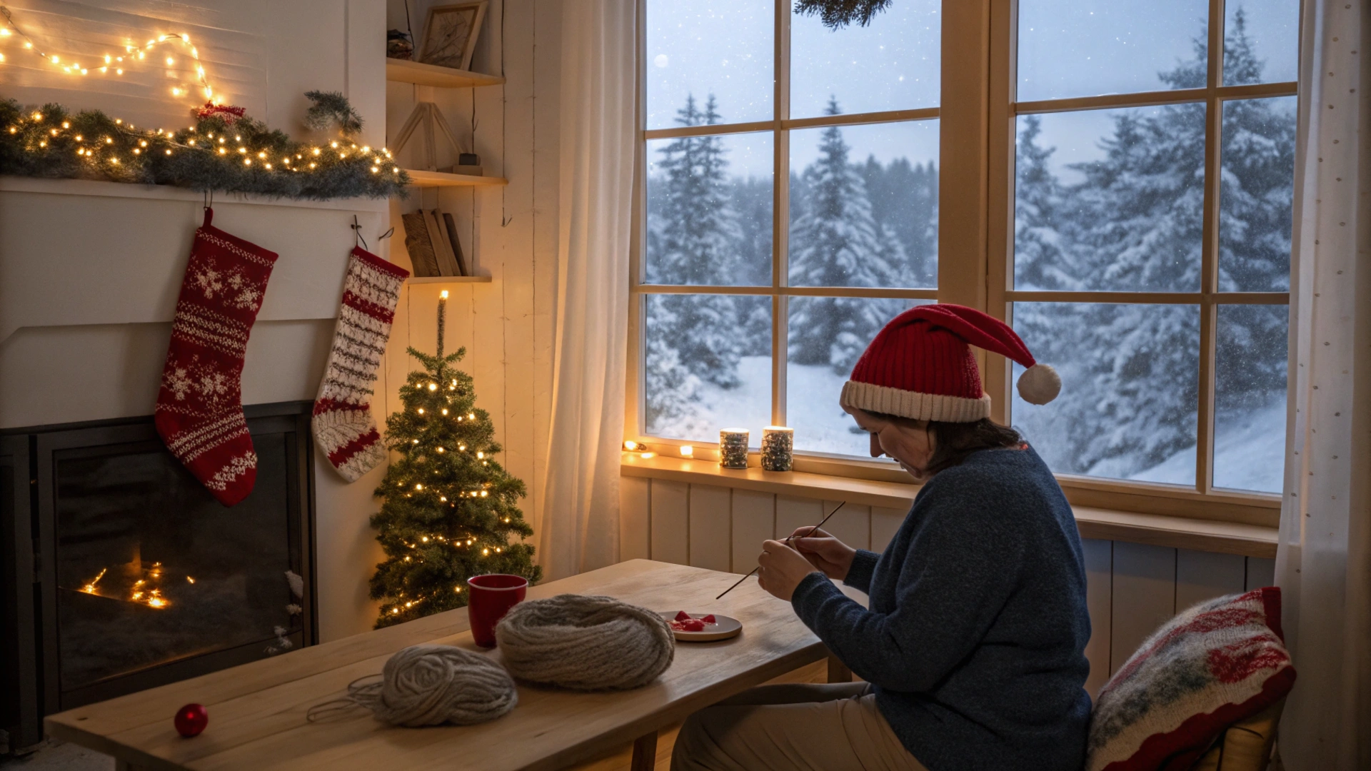 Winter Crochet Christmas Stockings