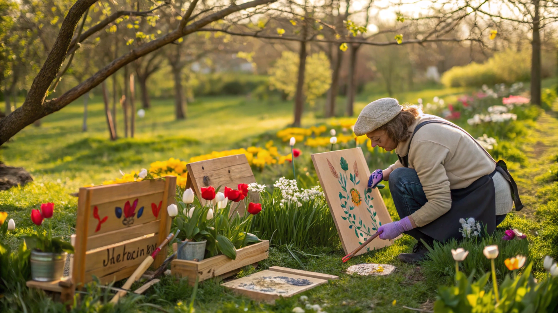 Spring Handmade Garden Signs