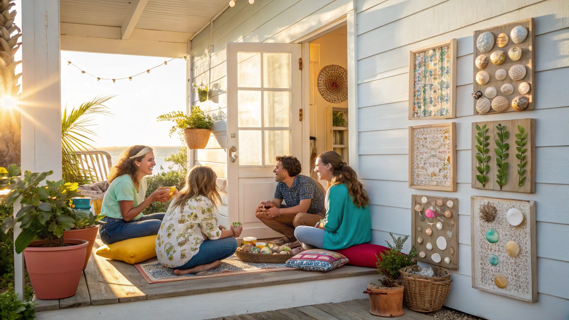 Summer Seashell Wall Hangings