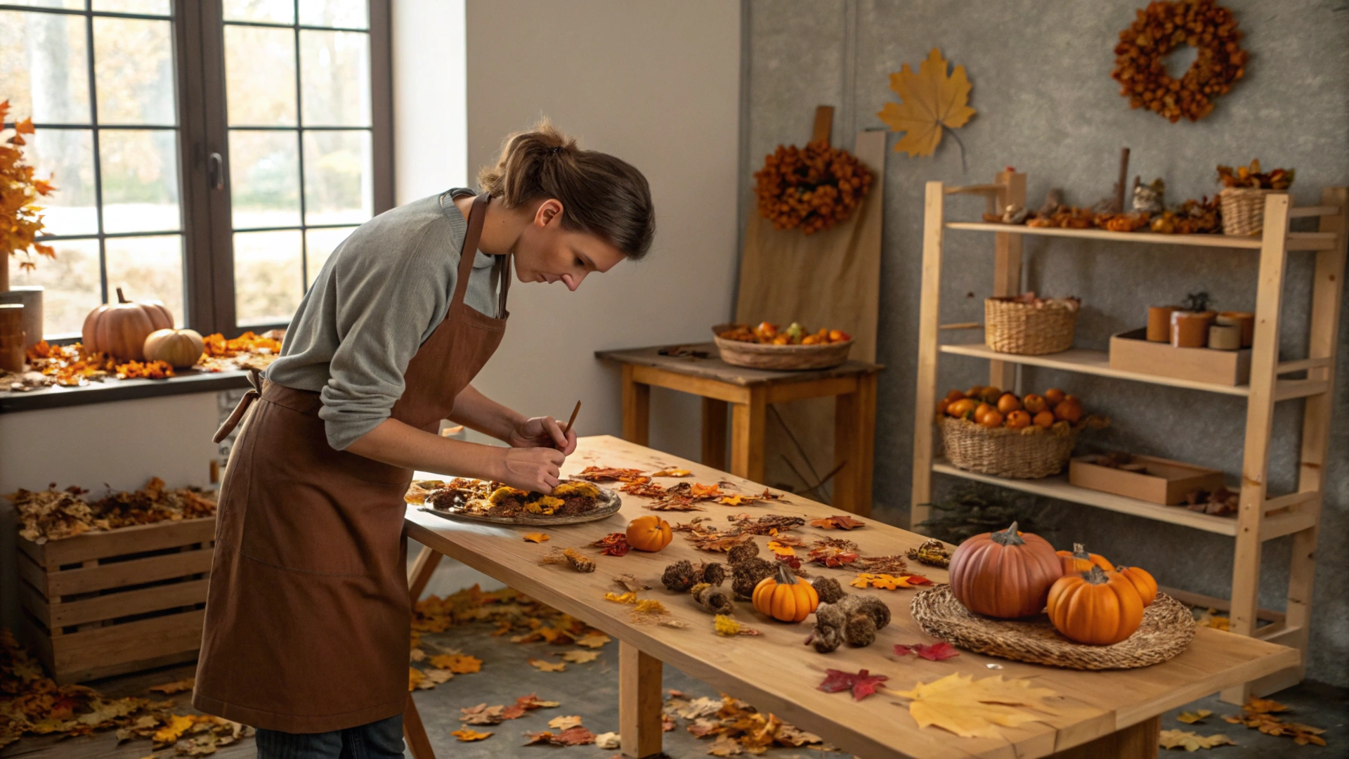 Autumn Acorn Table Decor
