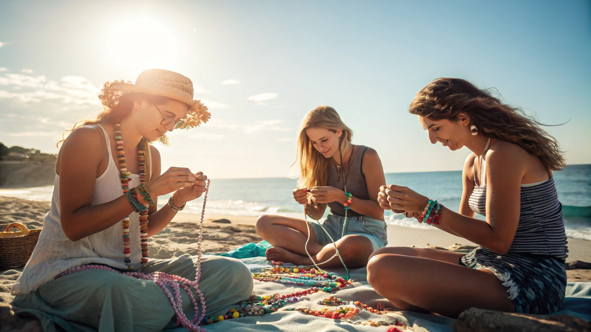 Summer Beaded Bracelet Crafting