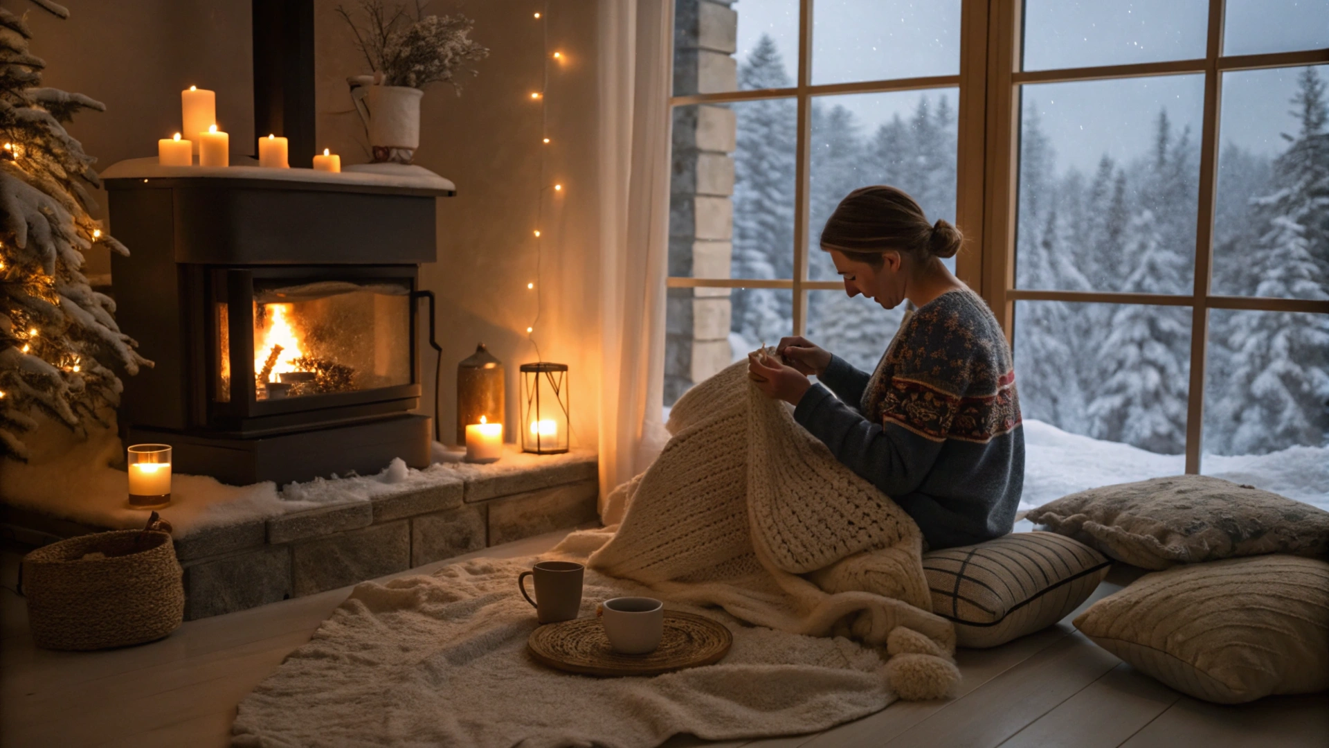 Winter Crochet Blanket Project