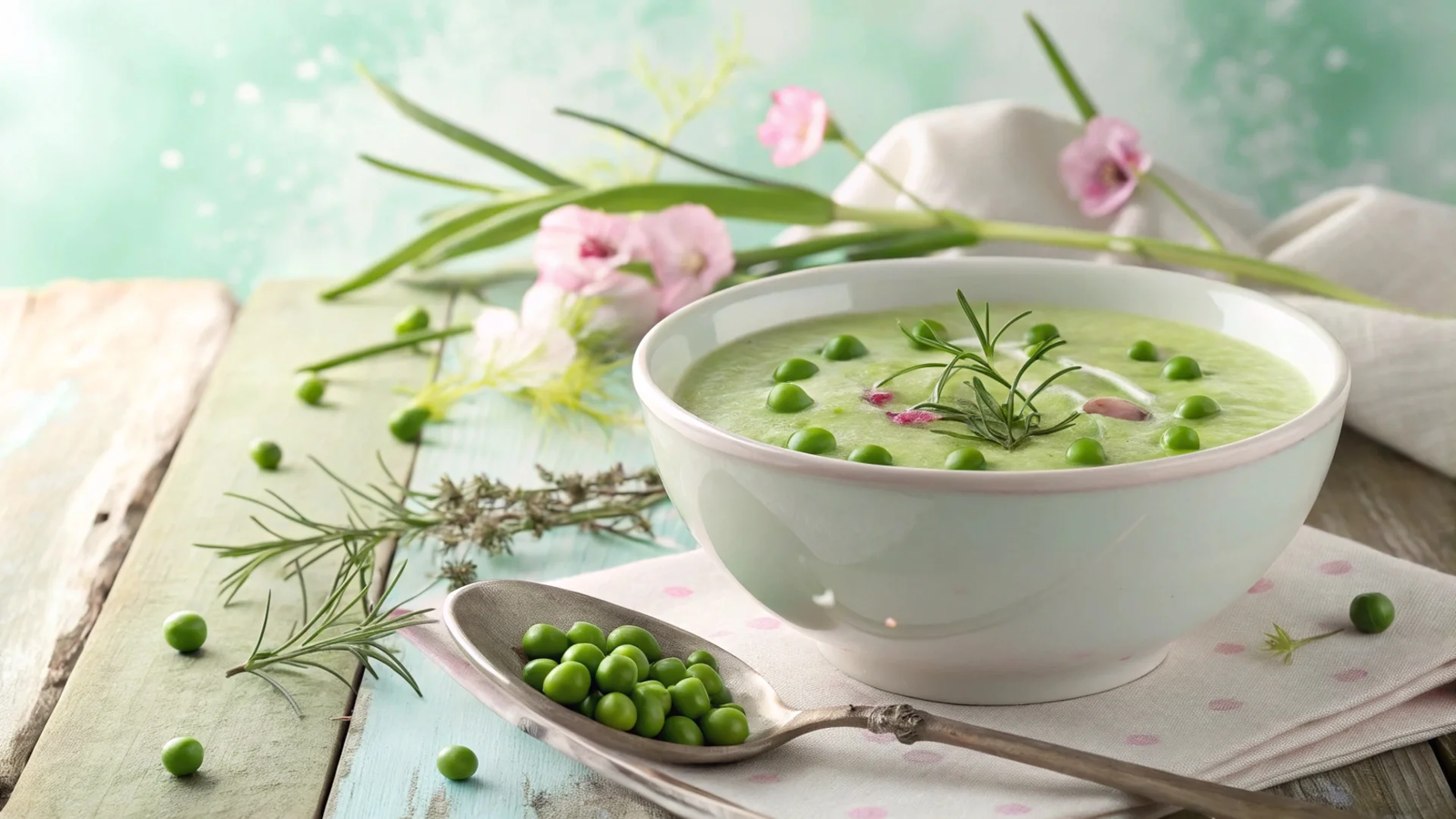 Spring Pea Tarragon Soup