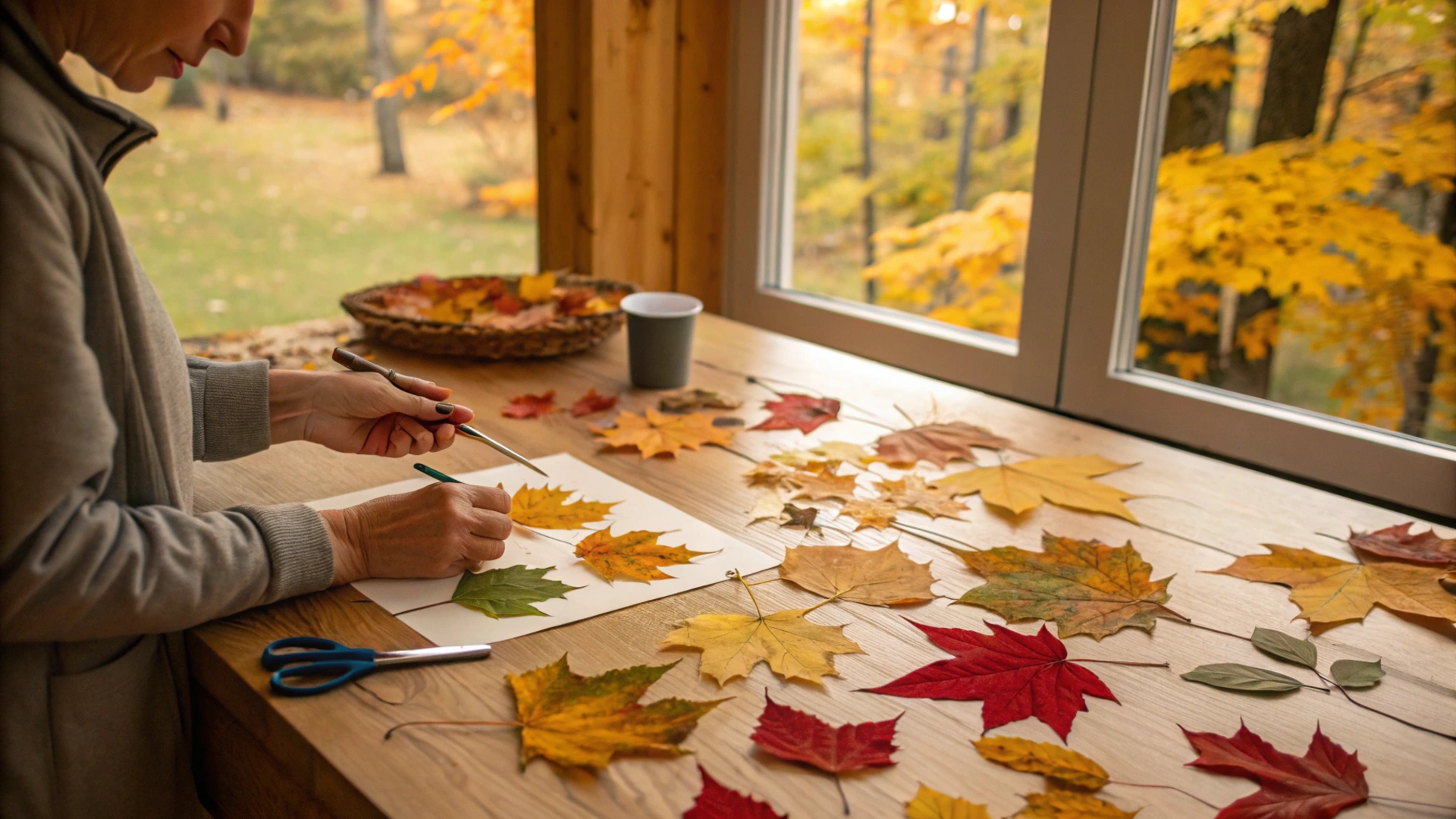 Autumn Mindful Nature Collage