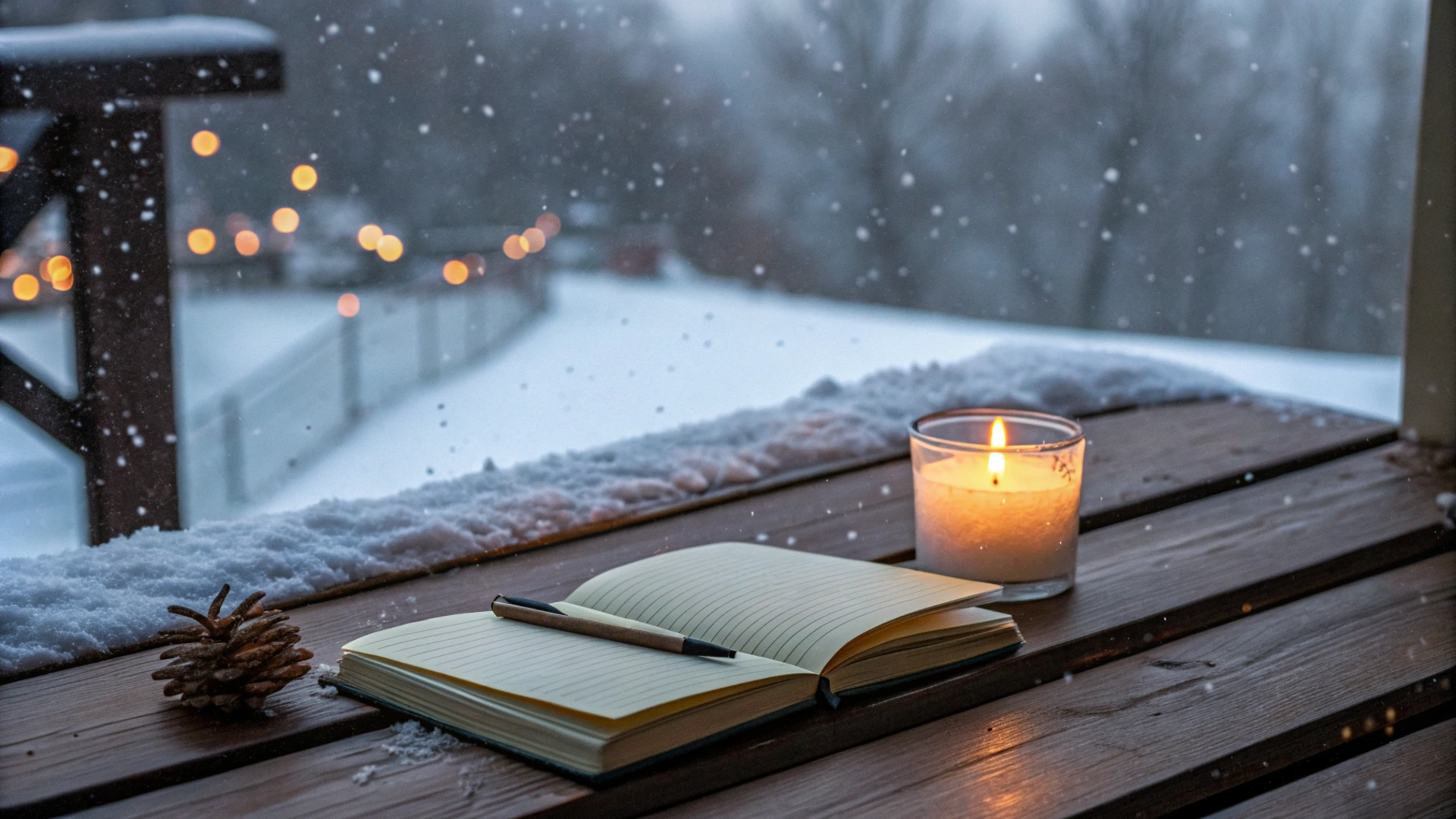 Winter Journaling by Candlelight