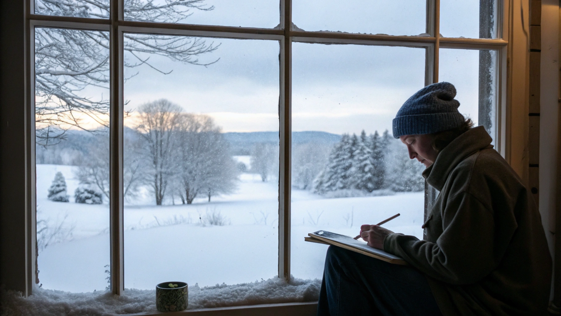 Winter Mindful Drawing