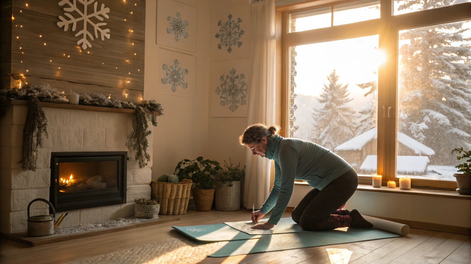 Winter Fitness Yoga Goals