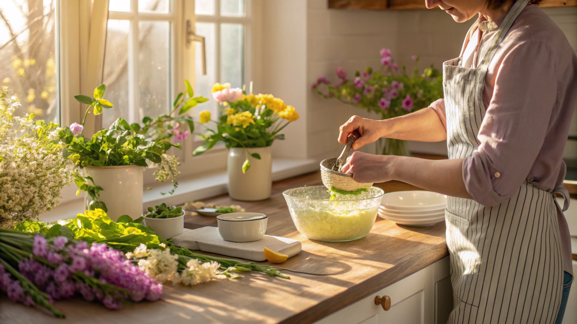 Spring Lemon Verbena Sorbet