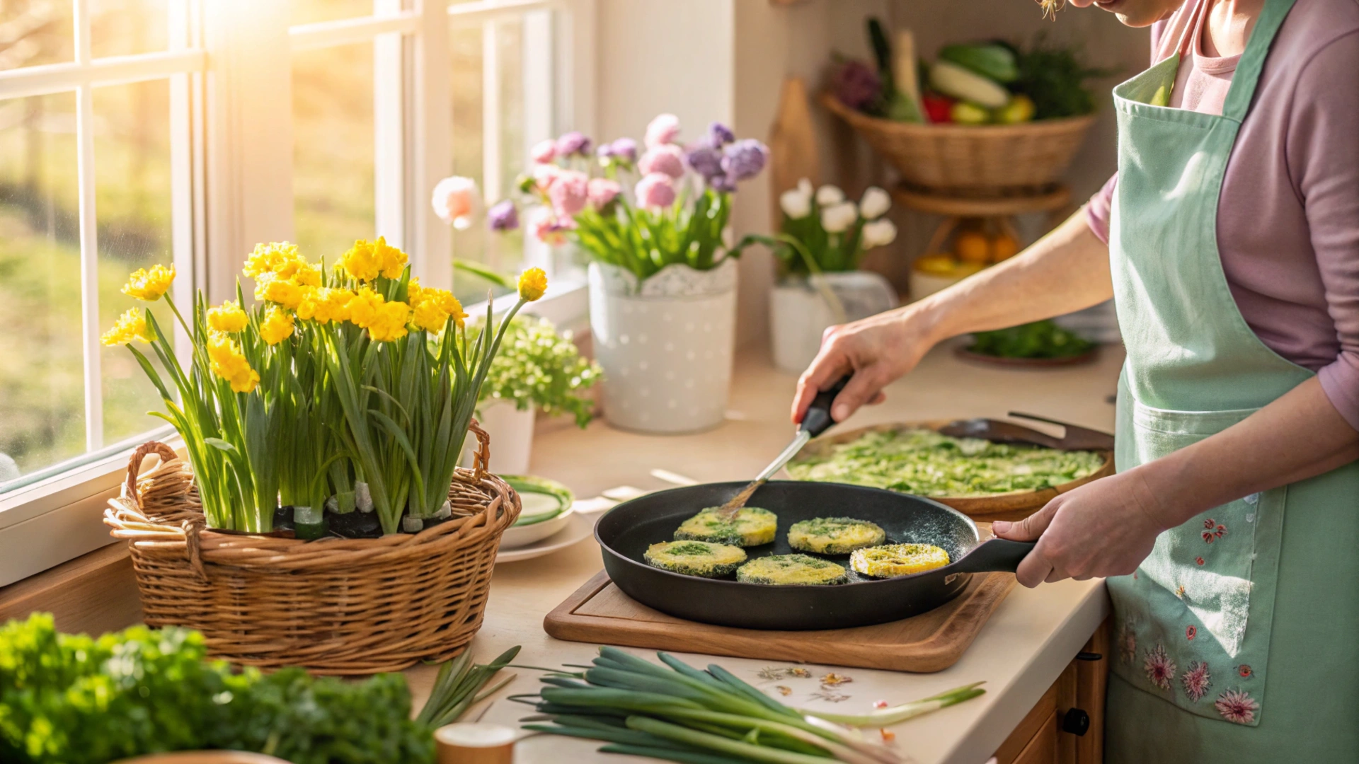Spring Chive Zucchini Fritters