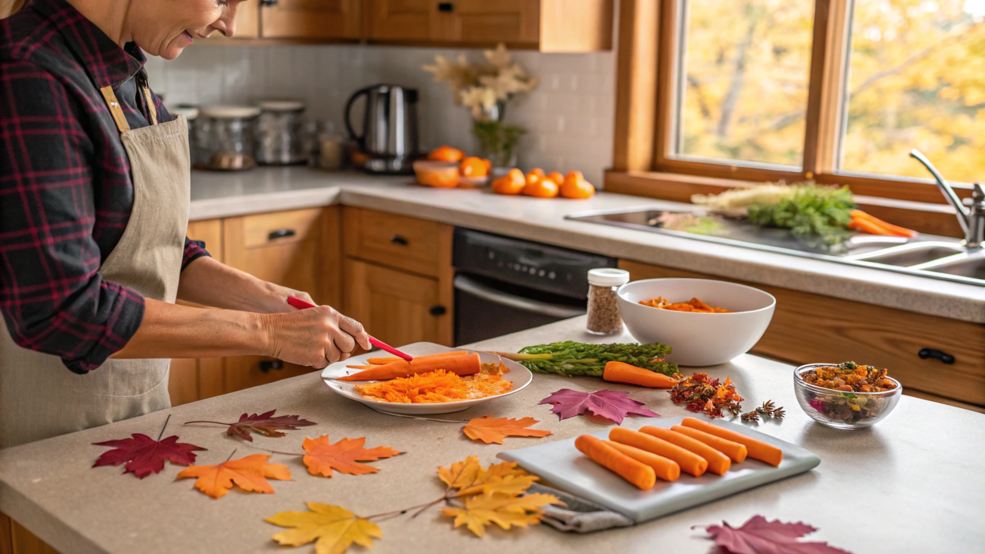 Autumn Maple Glazed Carrots