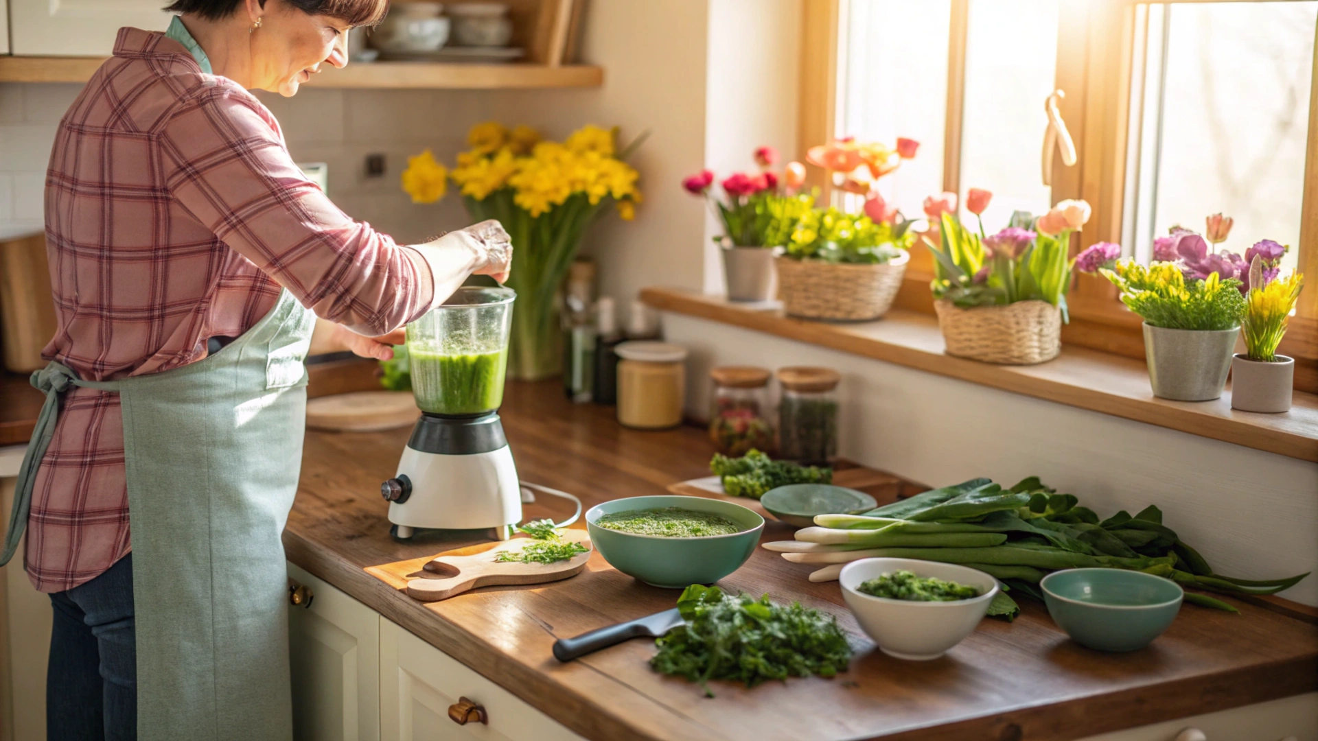 Spring Sorrel Spinach Soup