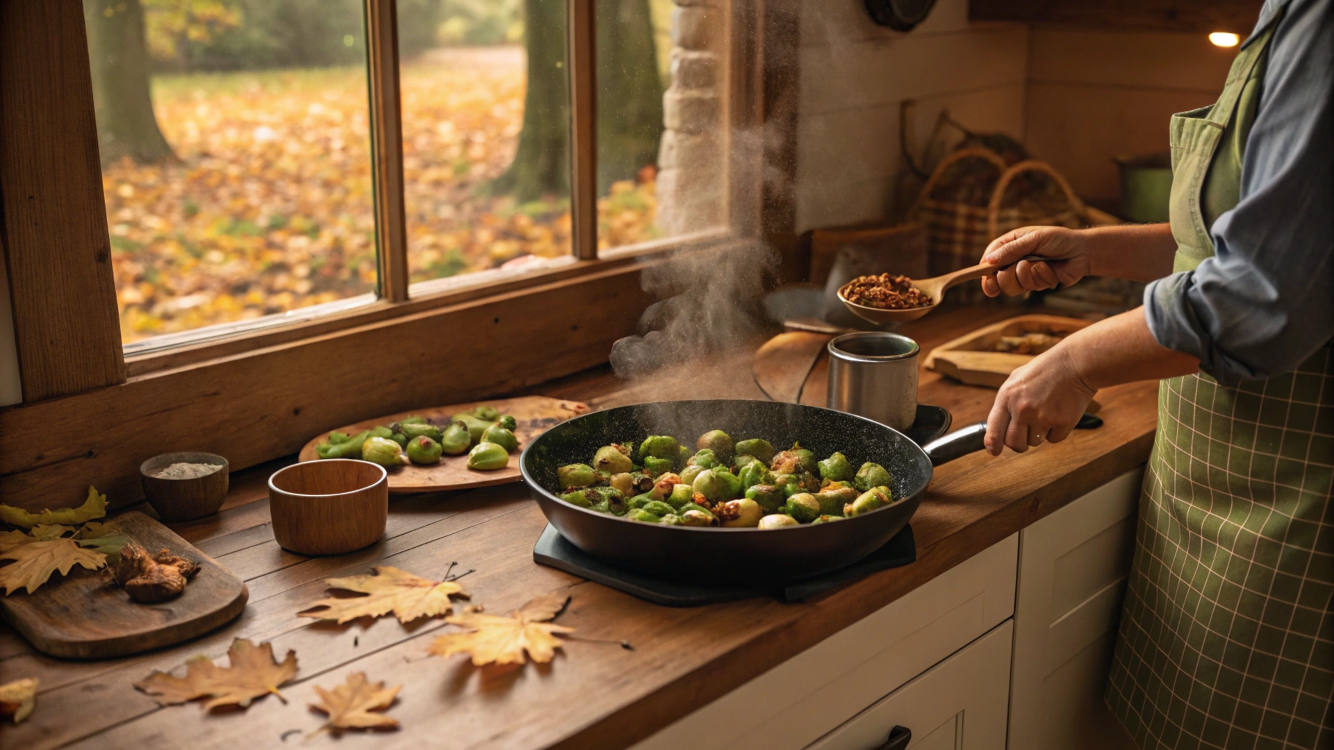 Autumn Maple Brussels Sprouts