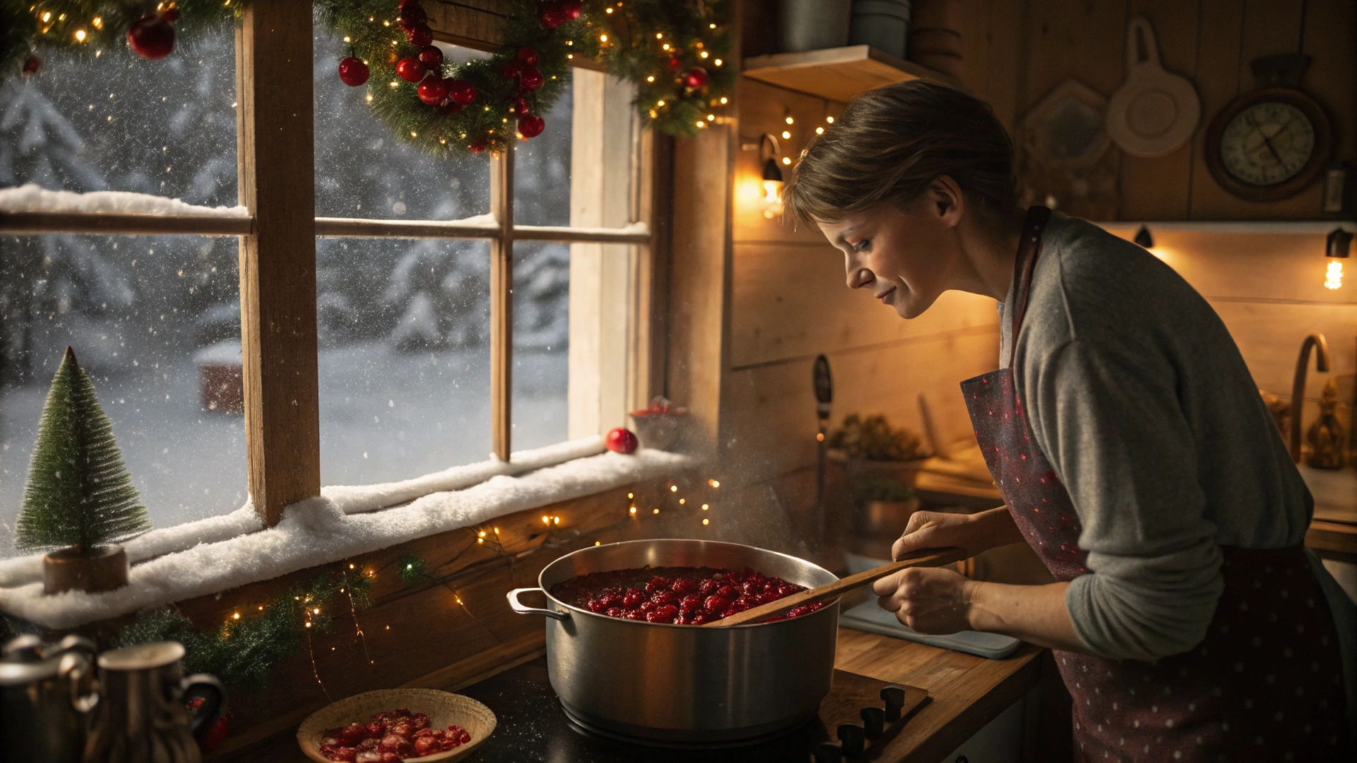 Winter Spiced Cherry Compote