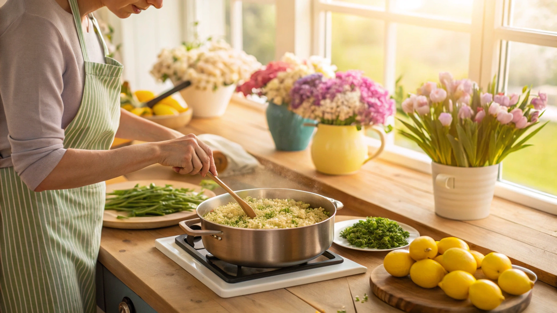 Spring Lemon Chive Quinoa