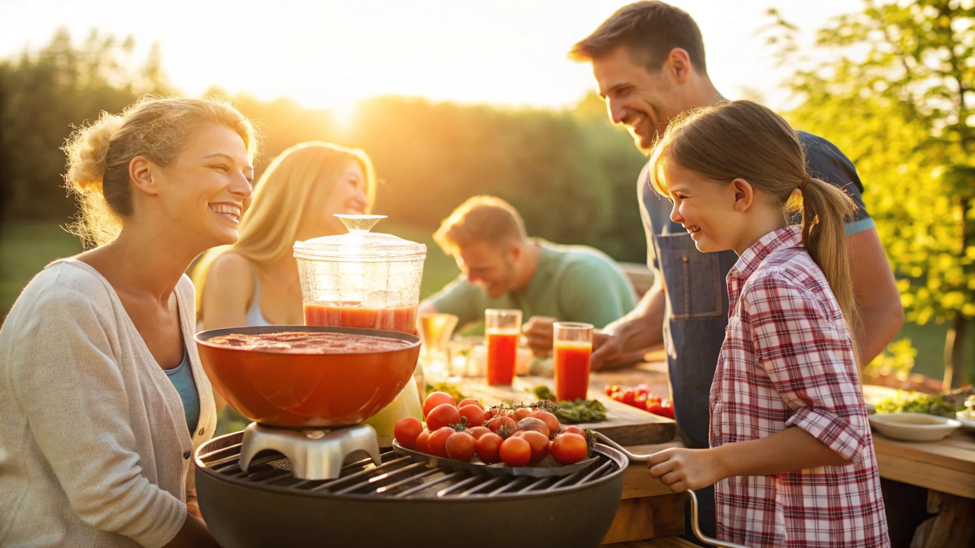 Summer Grilled Tomato Soup