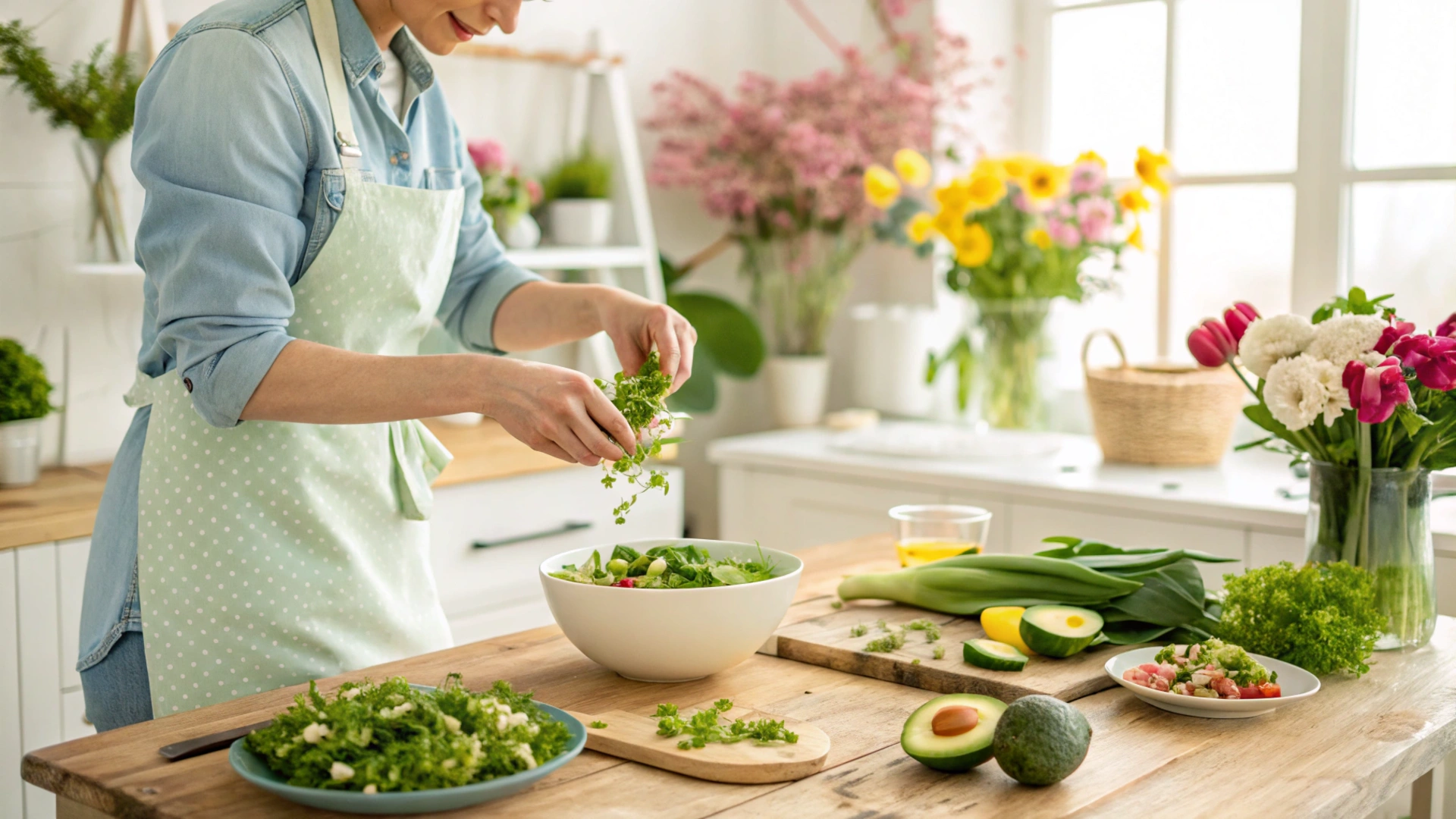 Spring Watercress Avocado Salad
