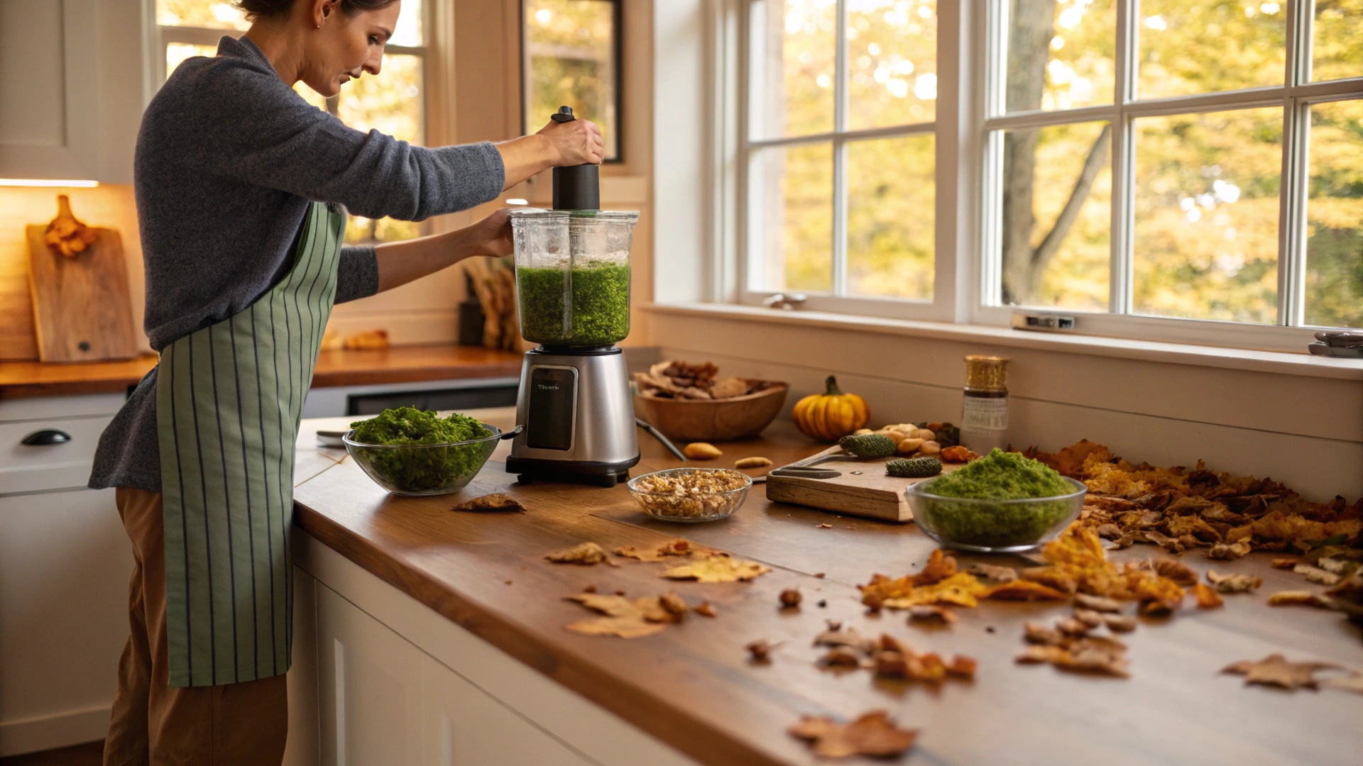 Autumn Hazelnut Kale Pesto