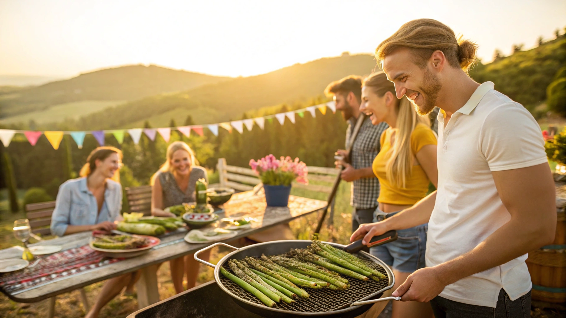 Summer Grilled Asparagus Platter