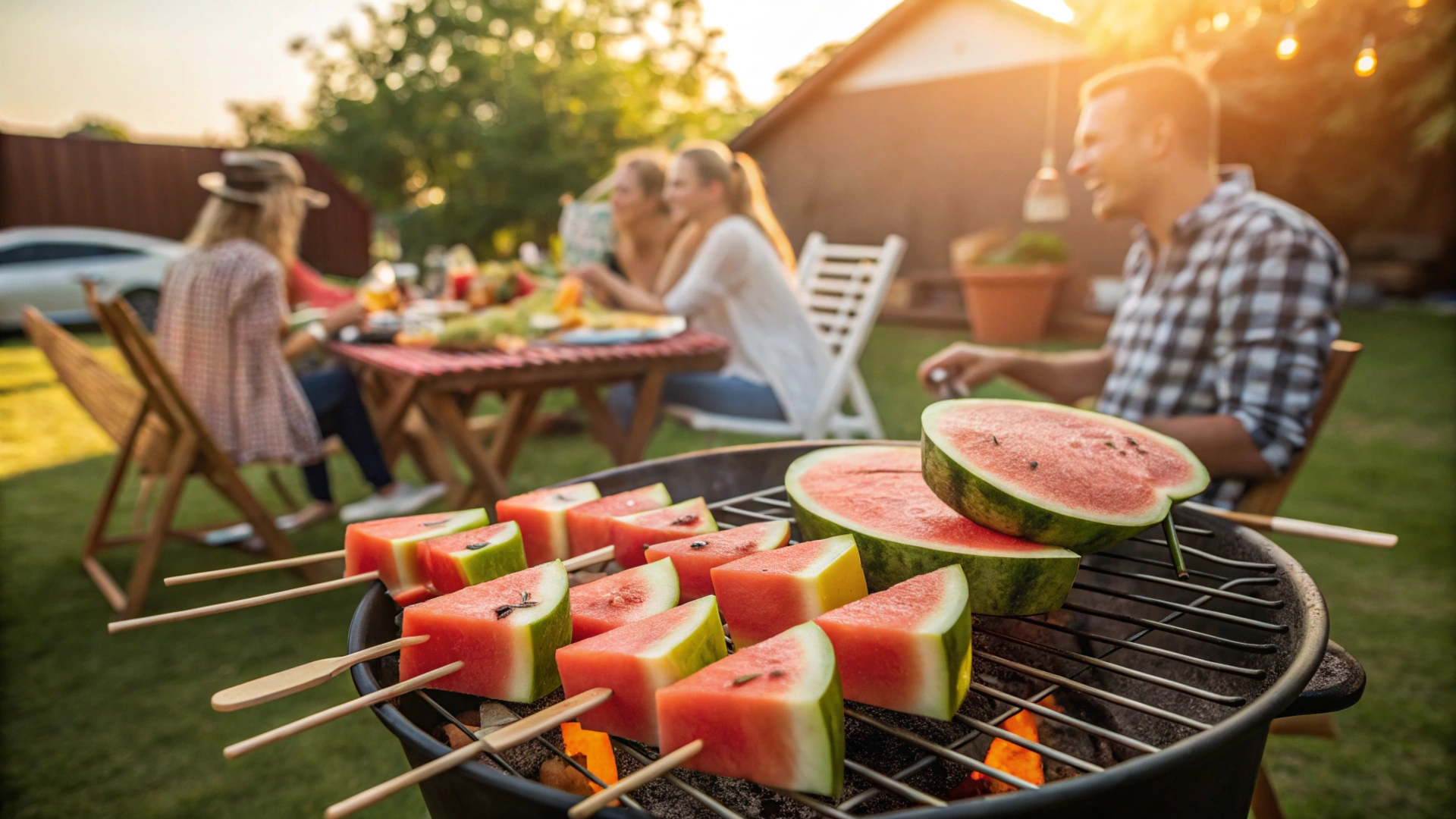 Summer Grilled Watermelon Skewers