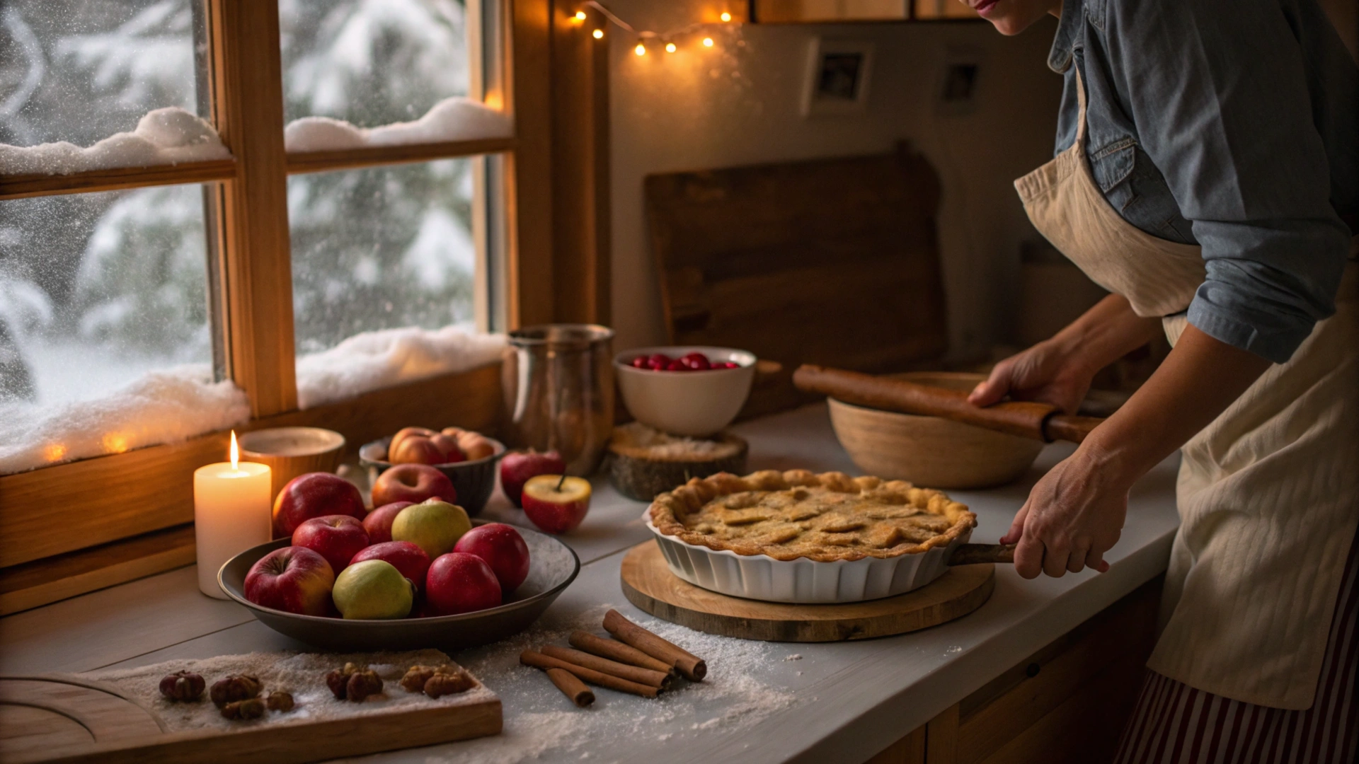 Winter Cinnamon Apple Pie