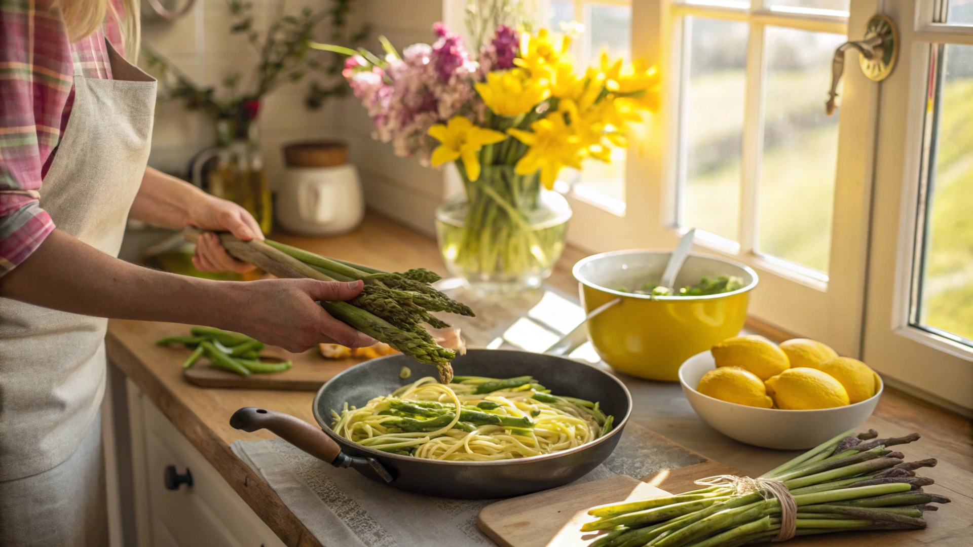 Spring Lemon Asparagus Pasta