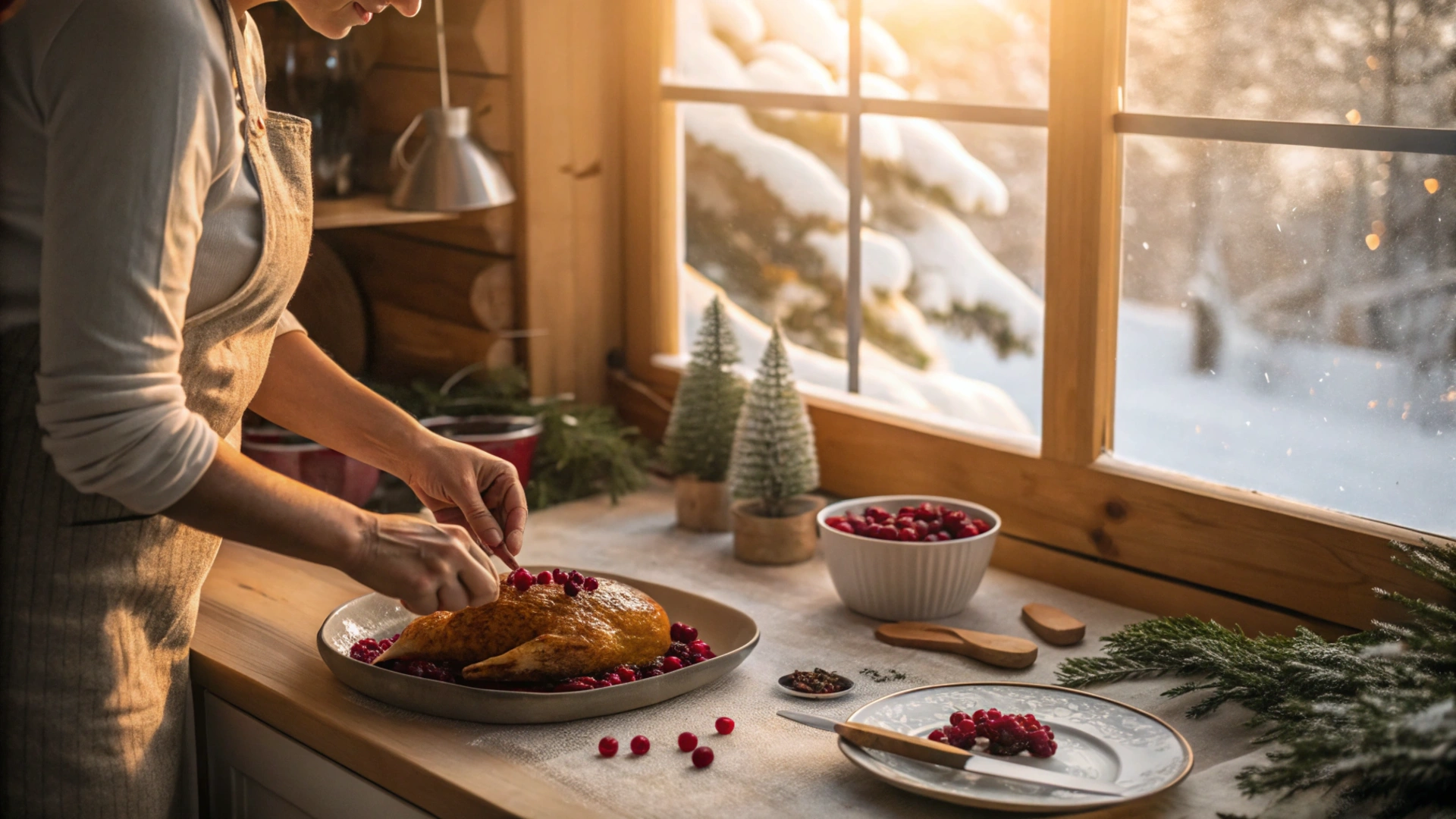 Winter Cranberry Glazed Chicken