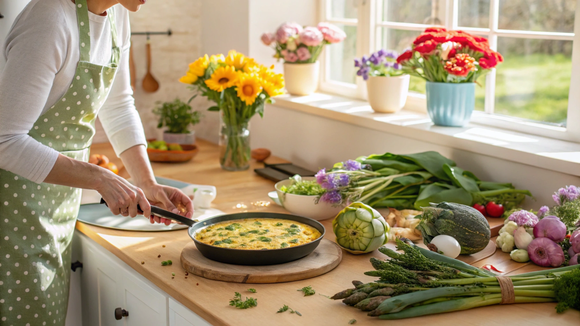 Spring Artichoke Frittata