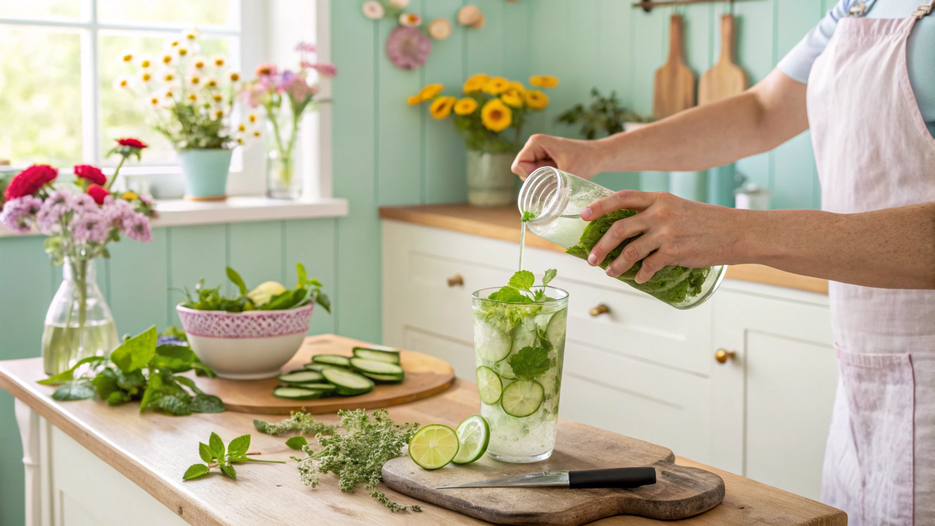 Spring Mint Cucumber Cooler