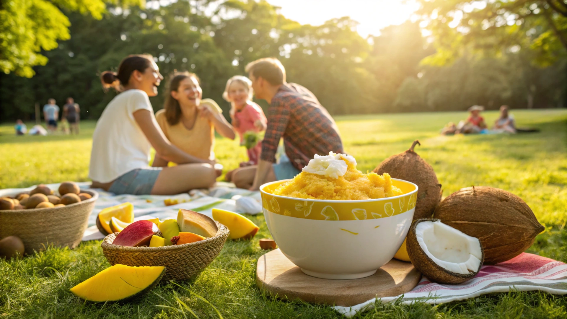 Summer Mango Coconut Sorbet