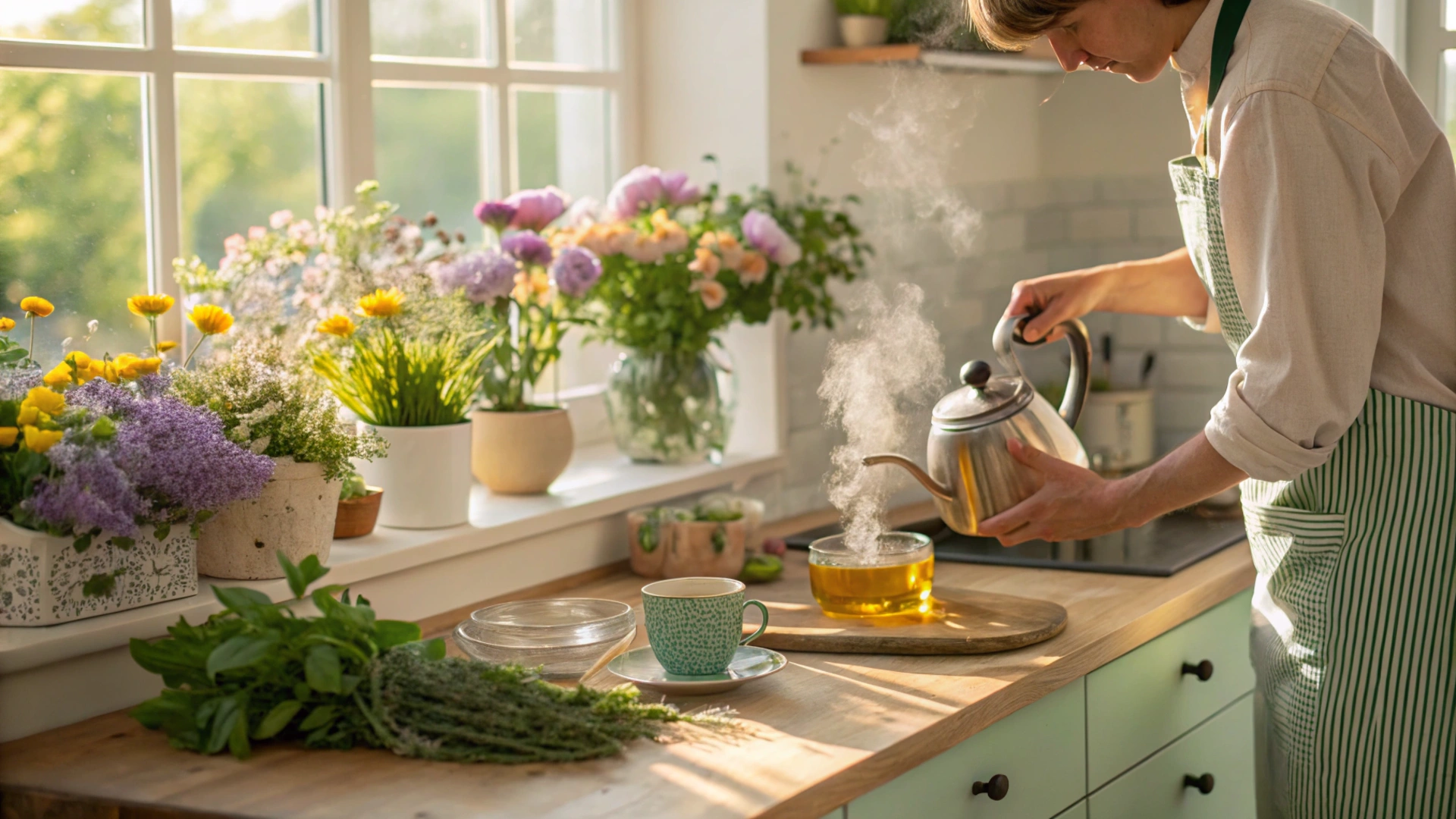 Spring Lemon Balm Tea