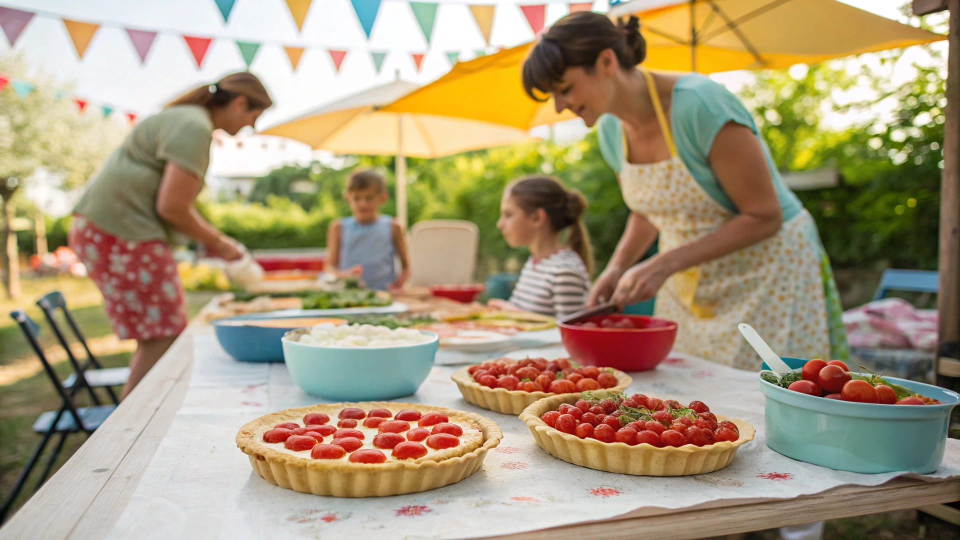 Summer Cherry Tomato Tart