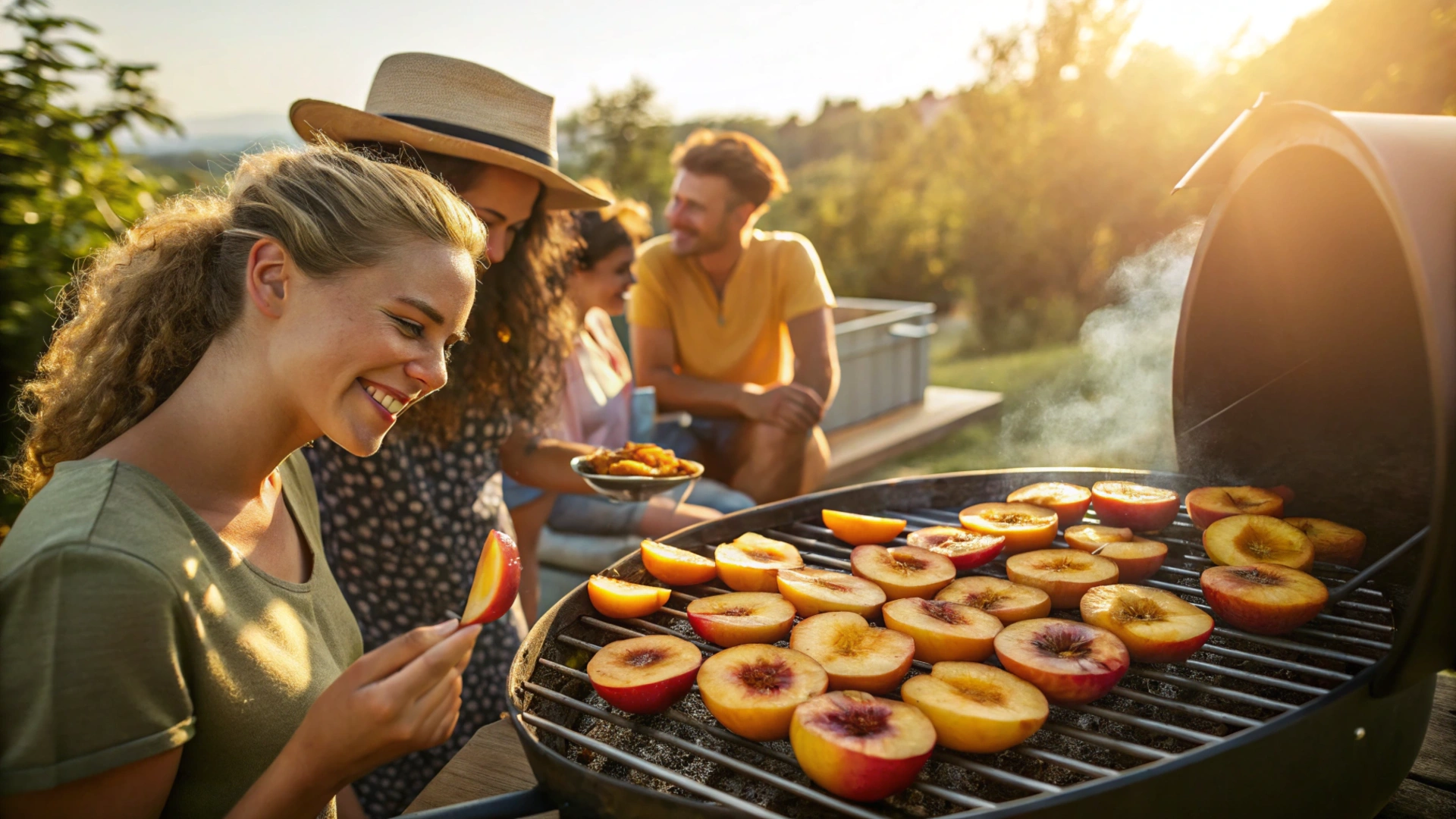 Summer Grilled Peach Dessert