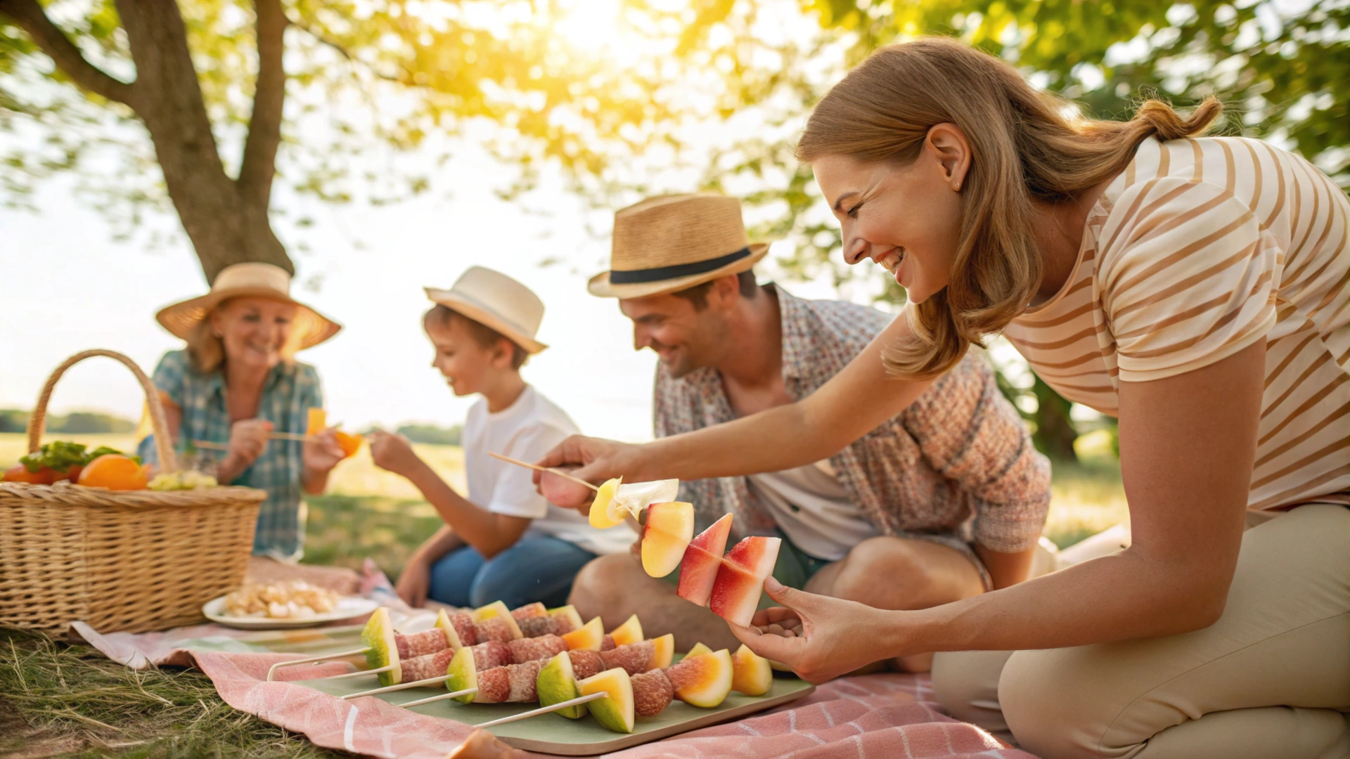 Summer Melon Prosciutto Skewers