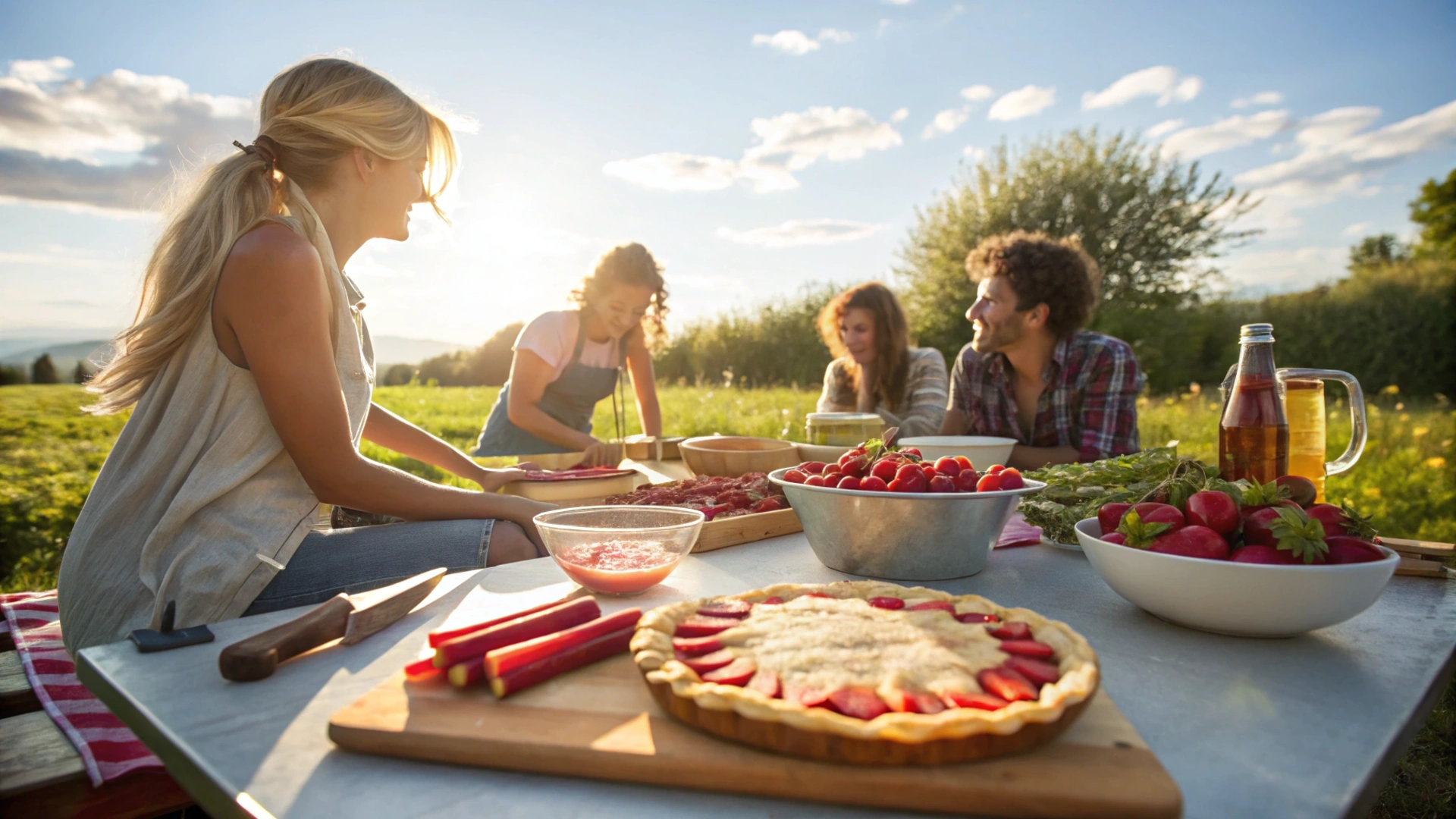 Summer Strawberry Rhubarb Pie