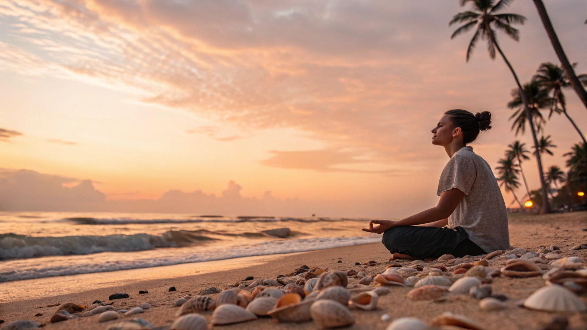 Summer Sunset Seashell Meditation