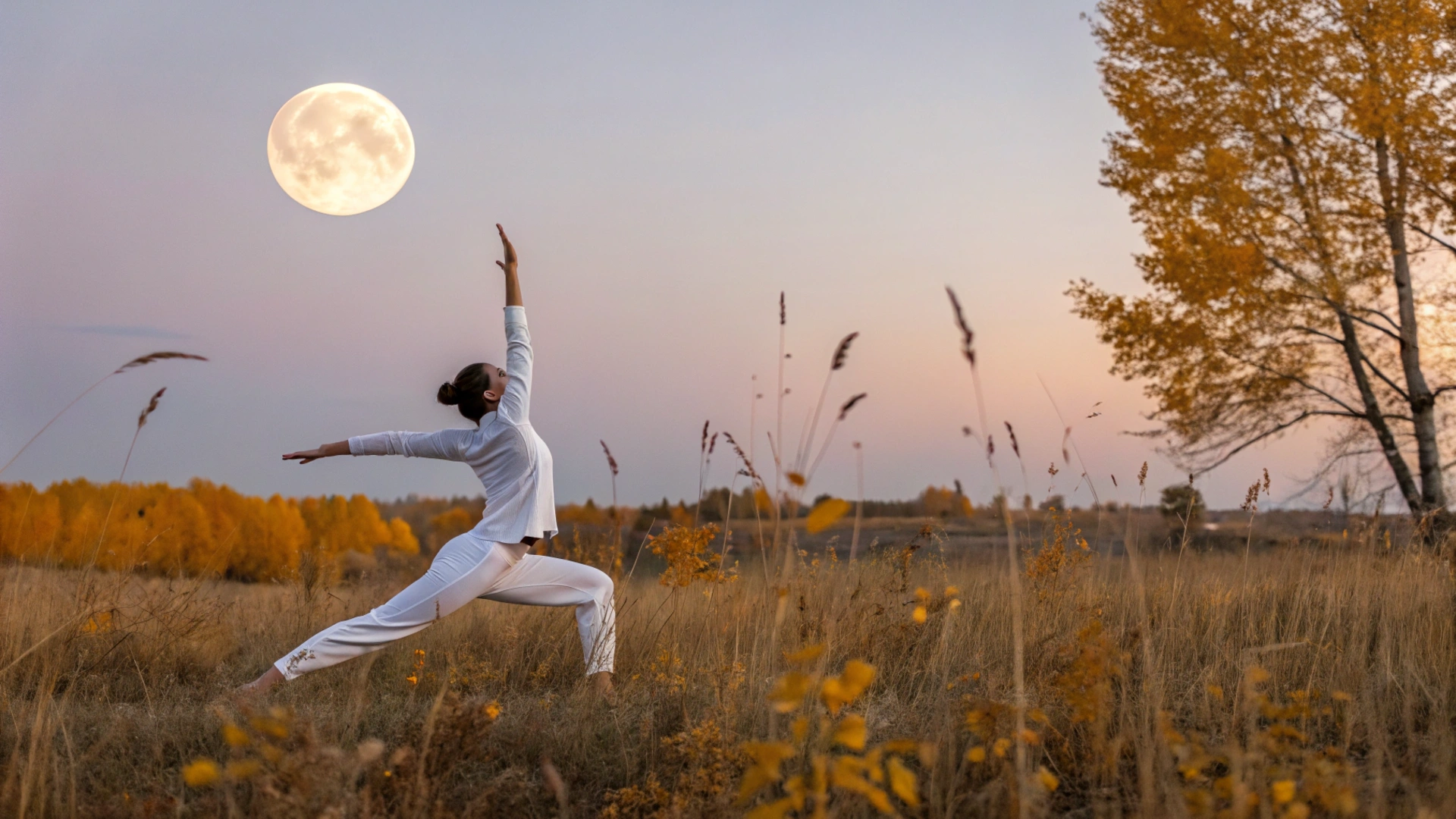 Autumn Harvest Moon Yoga