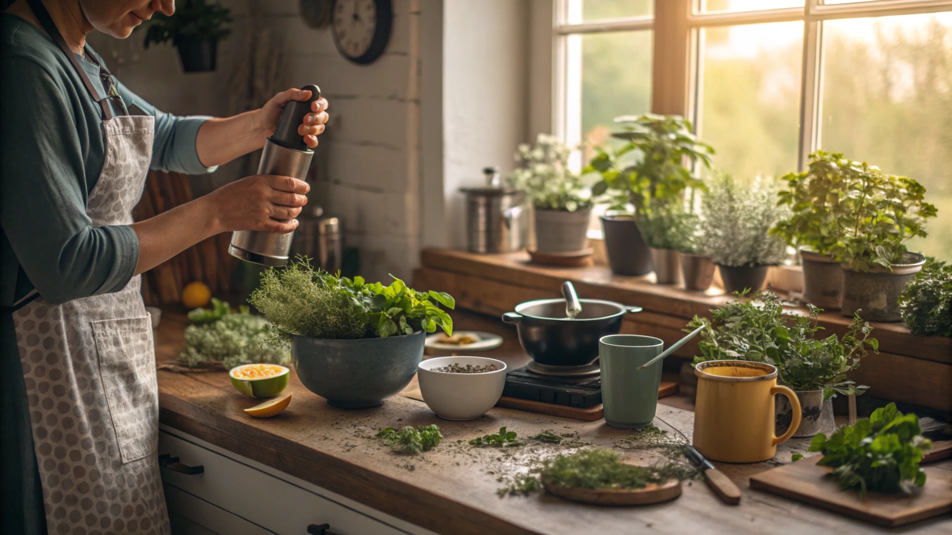Spring Herbal Tea Blending