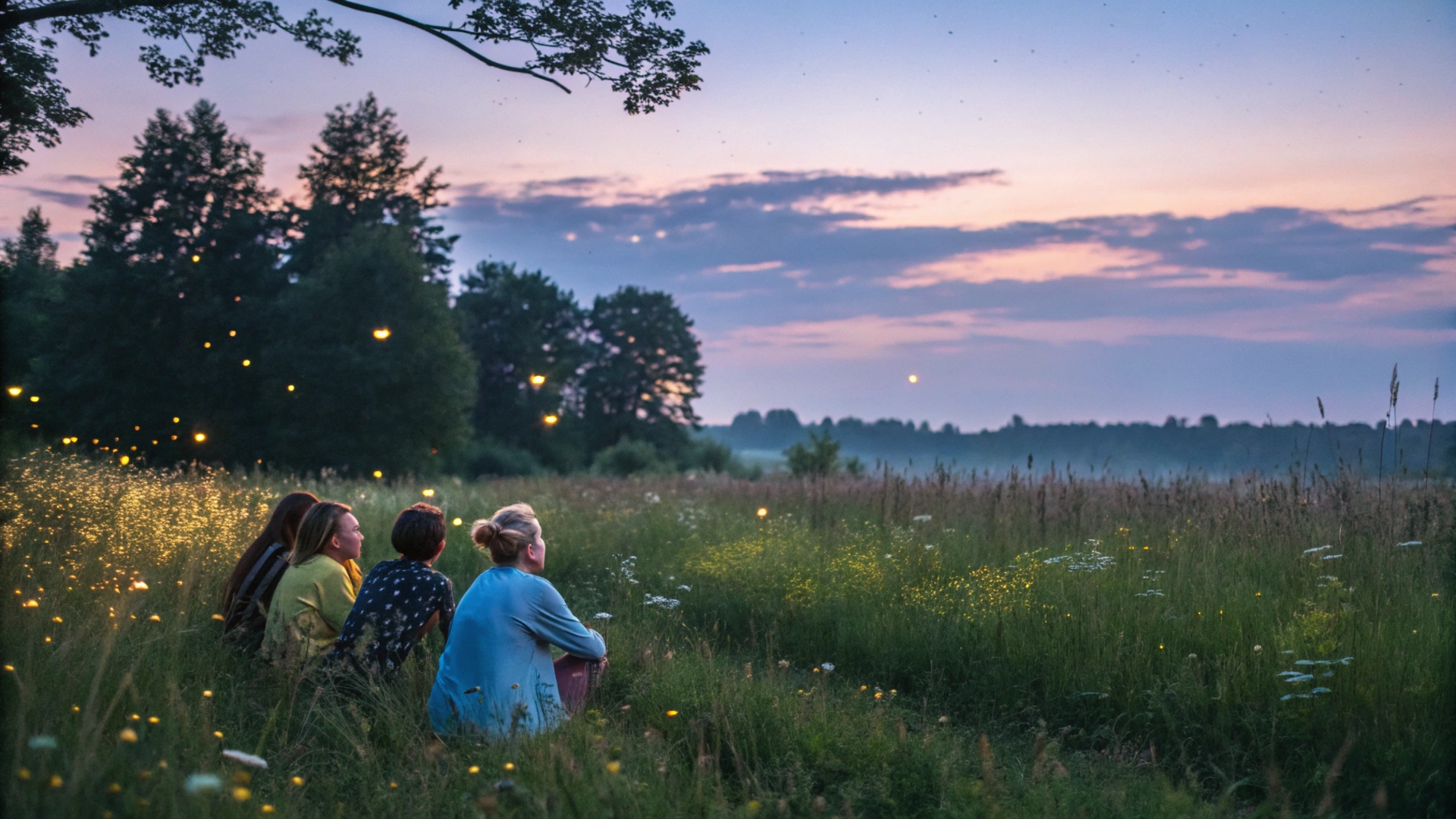 Summer Firefly Watching Evening