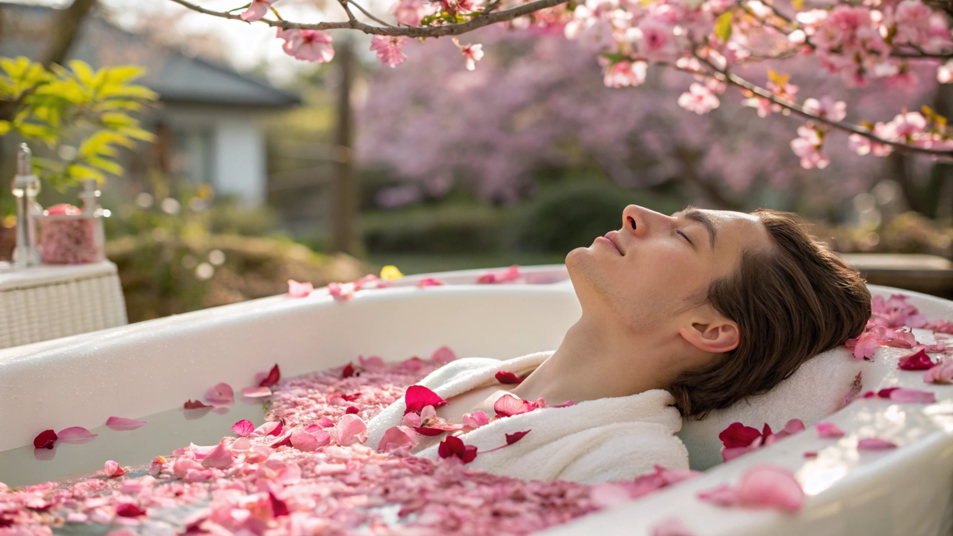 Spring Rose Petal Body Wrap