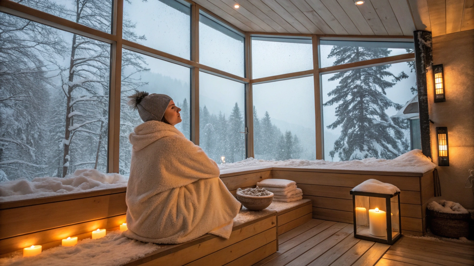 Winter Warm Towel Wrap