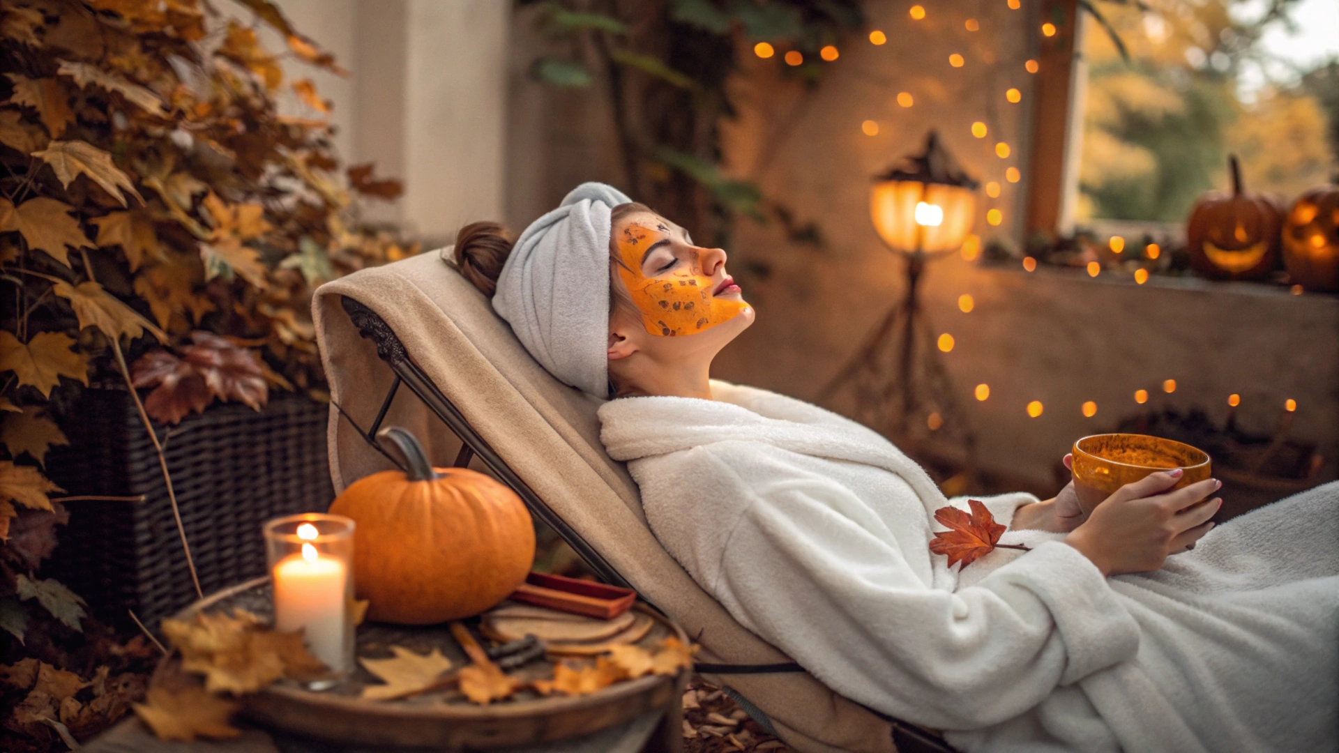 Autumn Pumpkin Face Mask