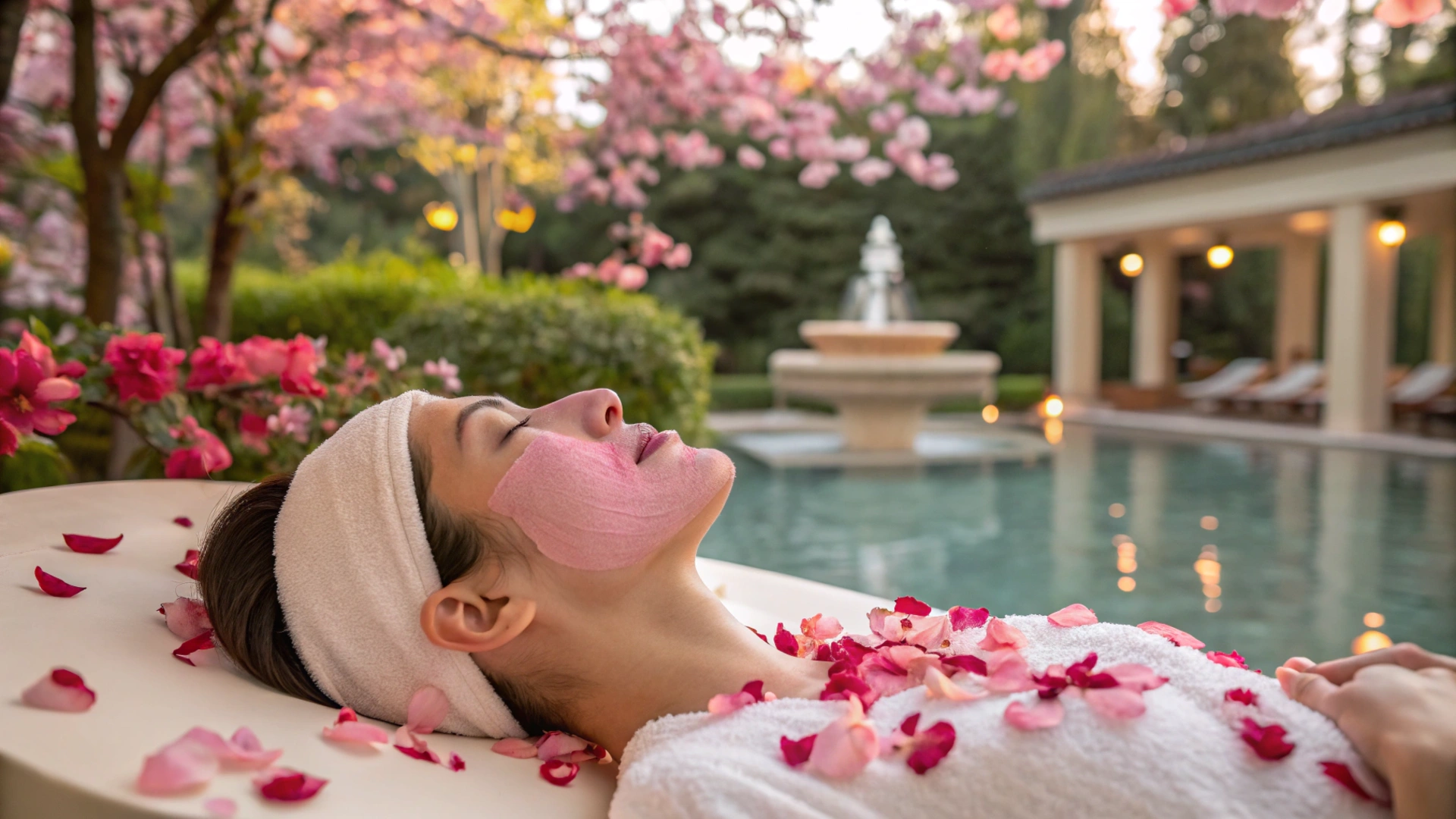 Spring Rose Petal Face Mask
