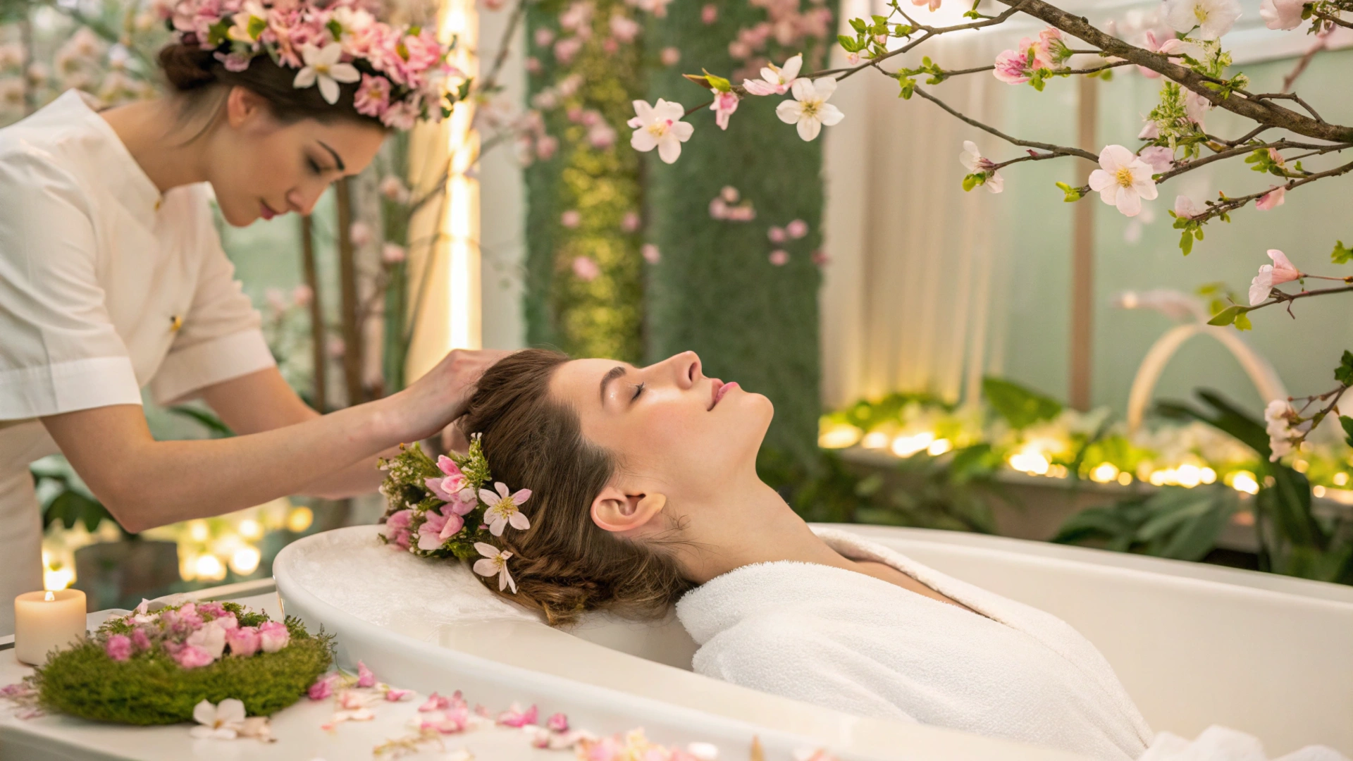 Spring Floral Scalp Massage