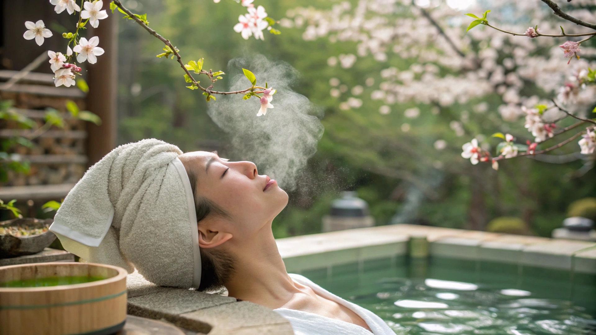 Spring Green Tea Face Steam