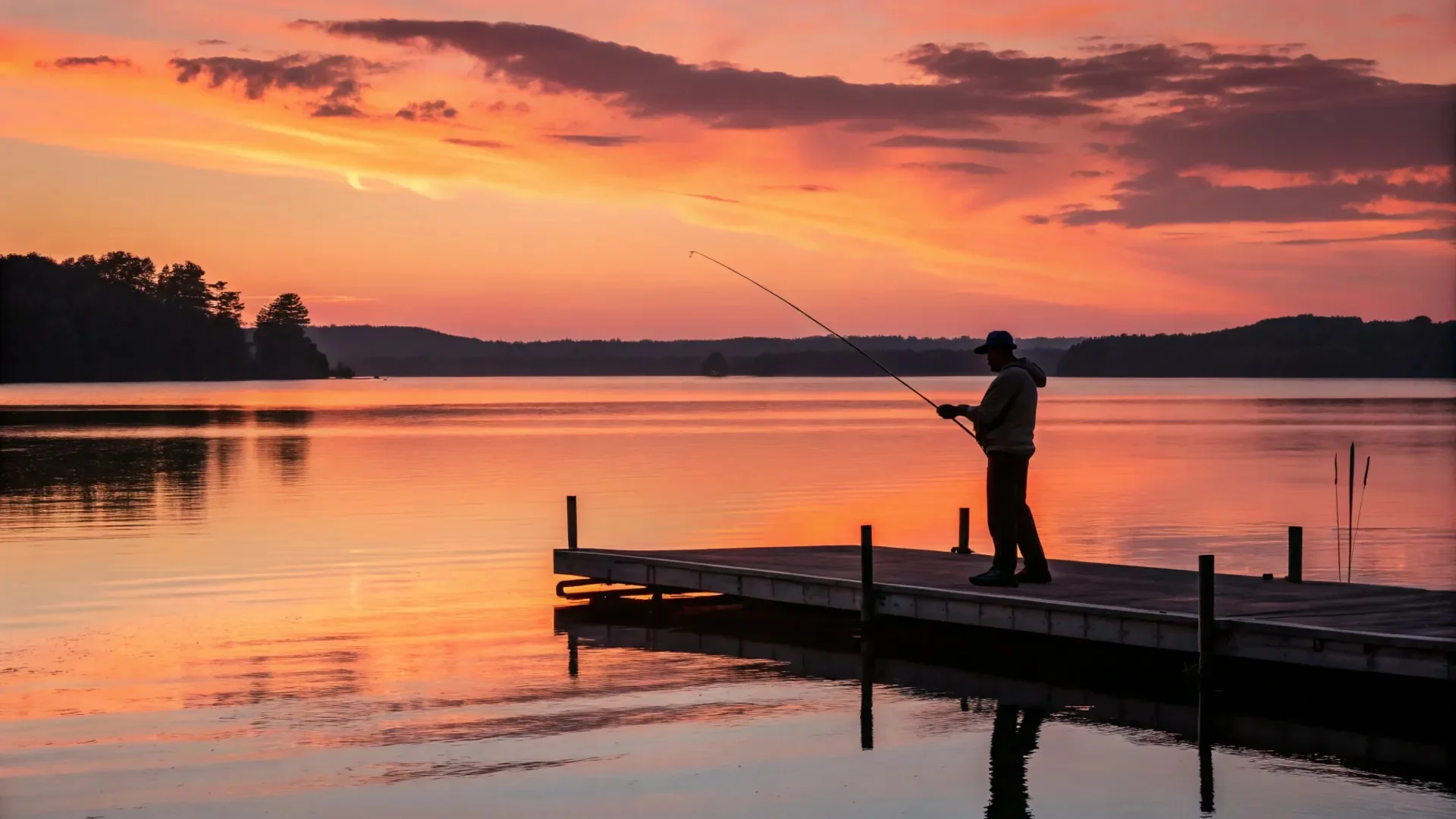 Lake Sunset Fishing